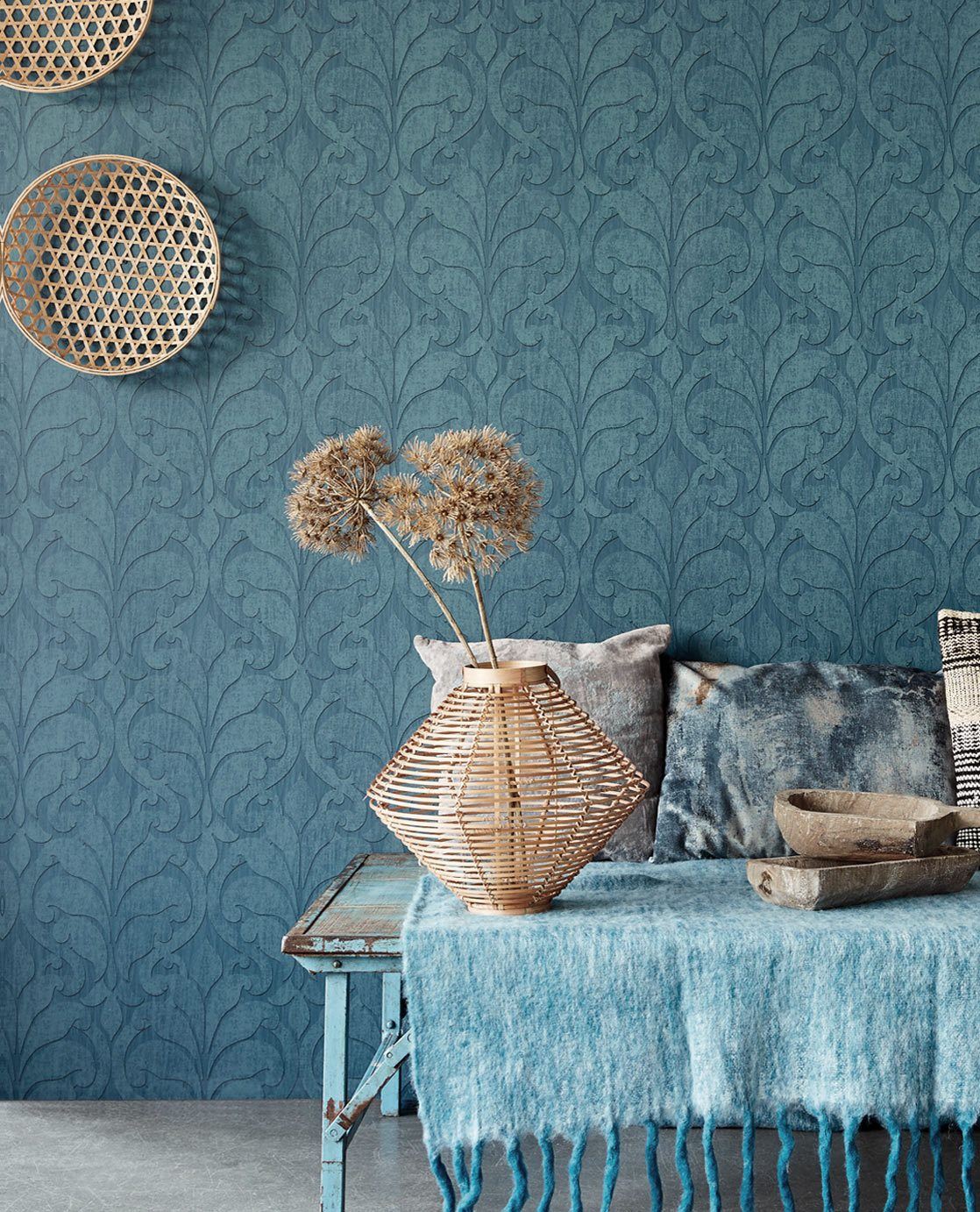 EIJFFINGER Siroc 376003 - Afbeelding 2 - Blauw, Klassiek, Ornamenten