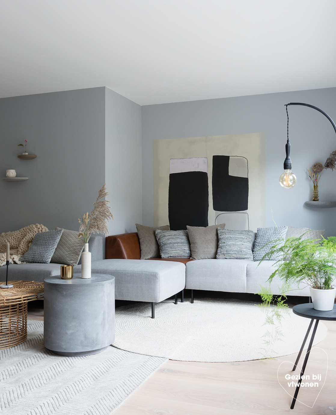 EIJFFINGER Bold 395893 - Afbeelding 2 - Zwart / Grijs, Retro, Vintage, Stoer, Industrieel