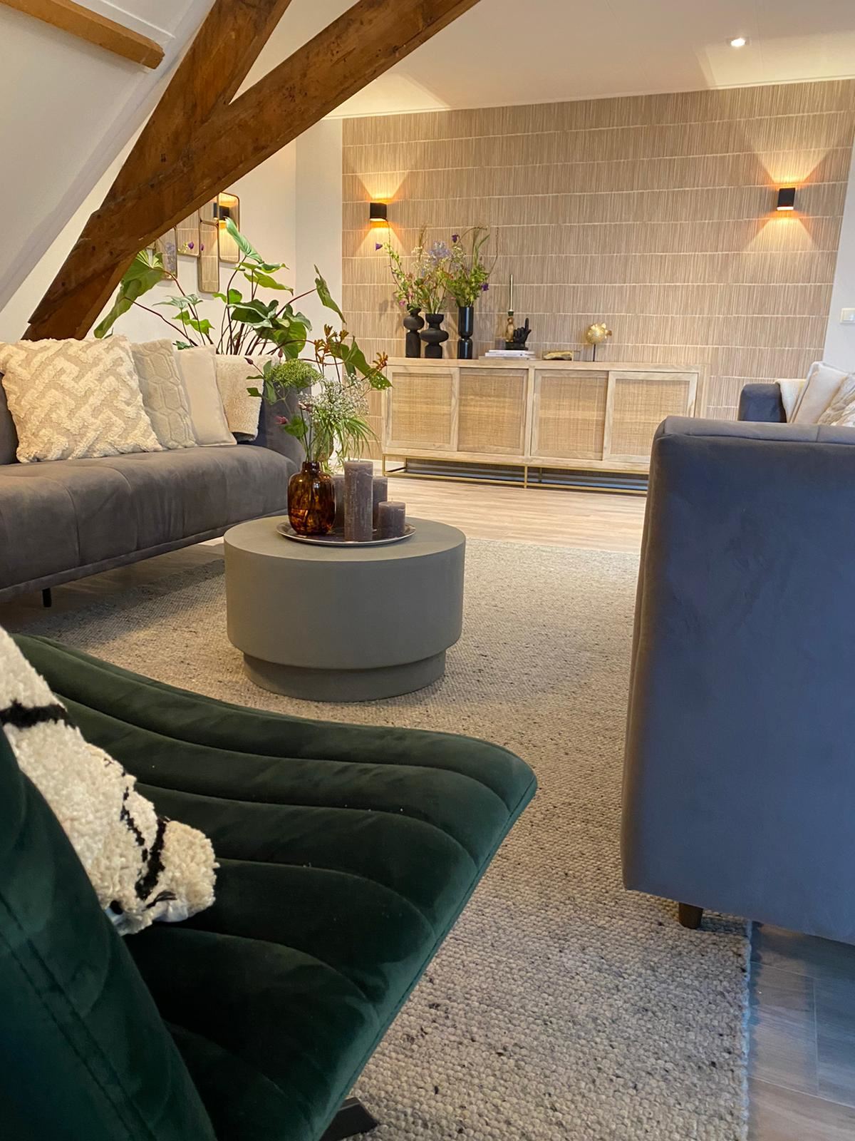 EIJFFINGER Terra 391513 - Afbeelding 3 - Naturel, Wit, Etnisch, Basic, Stoer, Industrieel, Strepen, Natuurlijk, Structuren