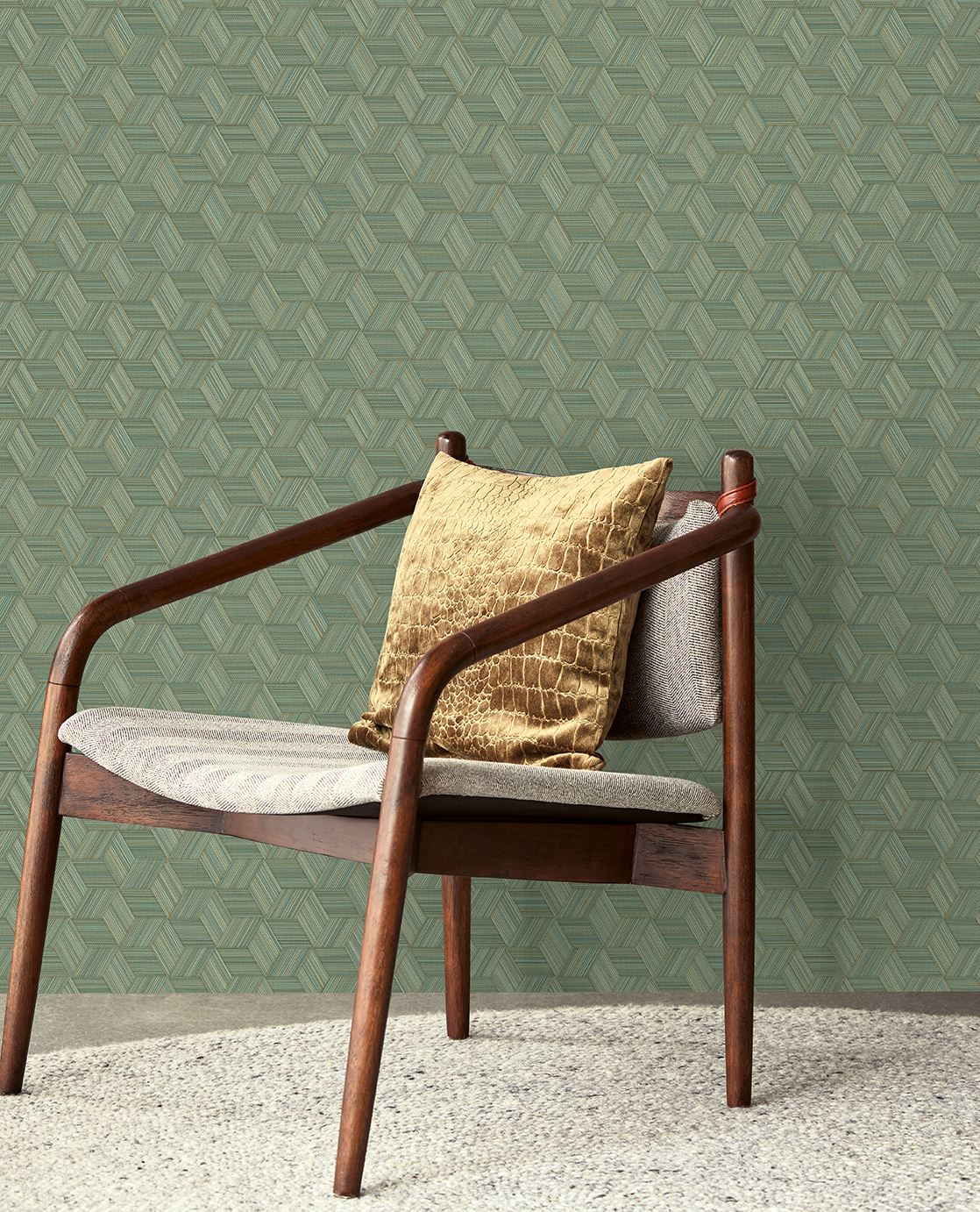 Eijffinger COZUMEL behang 50514 Groen, Goud - afbeelding 2