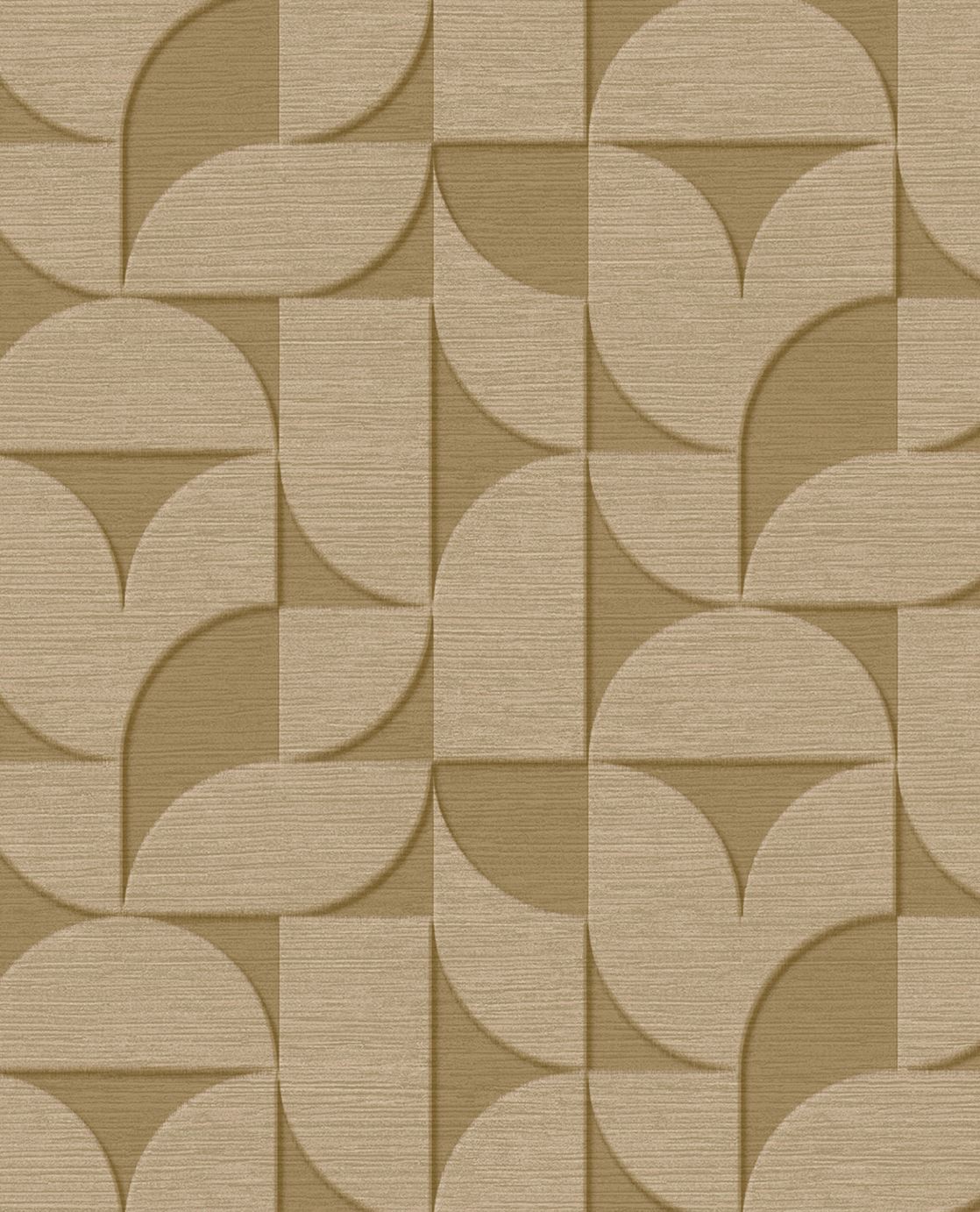 Eijffinger REVIVE behang 333612 Groen, Naturel, Goud - afbeelding 3