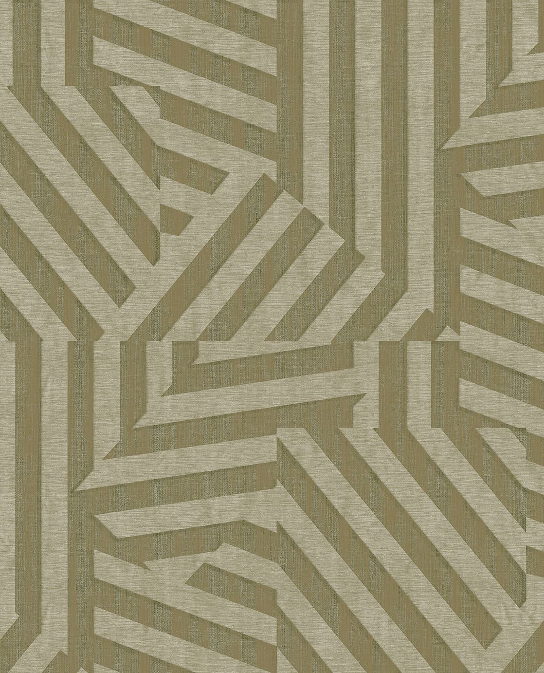 Eijffinger REVIVE behang 333632 Groen, Naturel, Geel, Goud - afbeelding 3