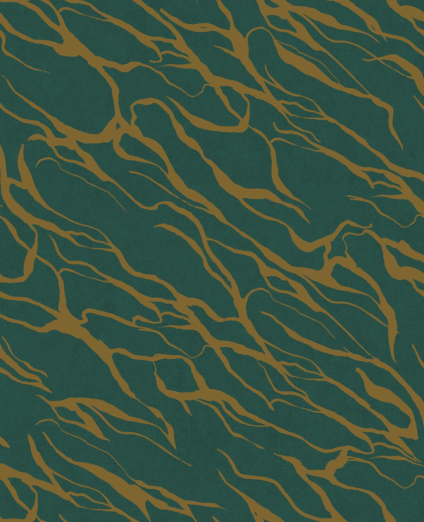 Eijffinger REVIVE behang 333644 Groen, Zwart / Grijs, Oranje, Blauw, Geel, Goud - afbeelding 3