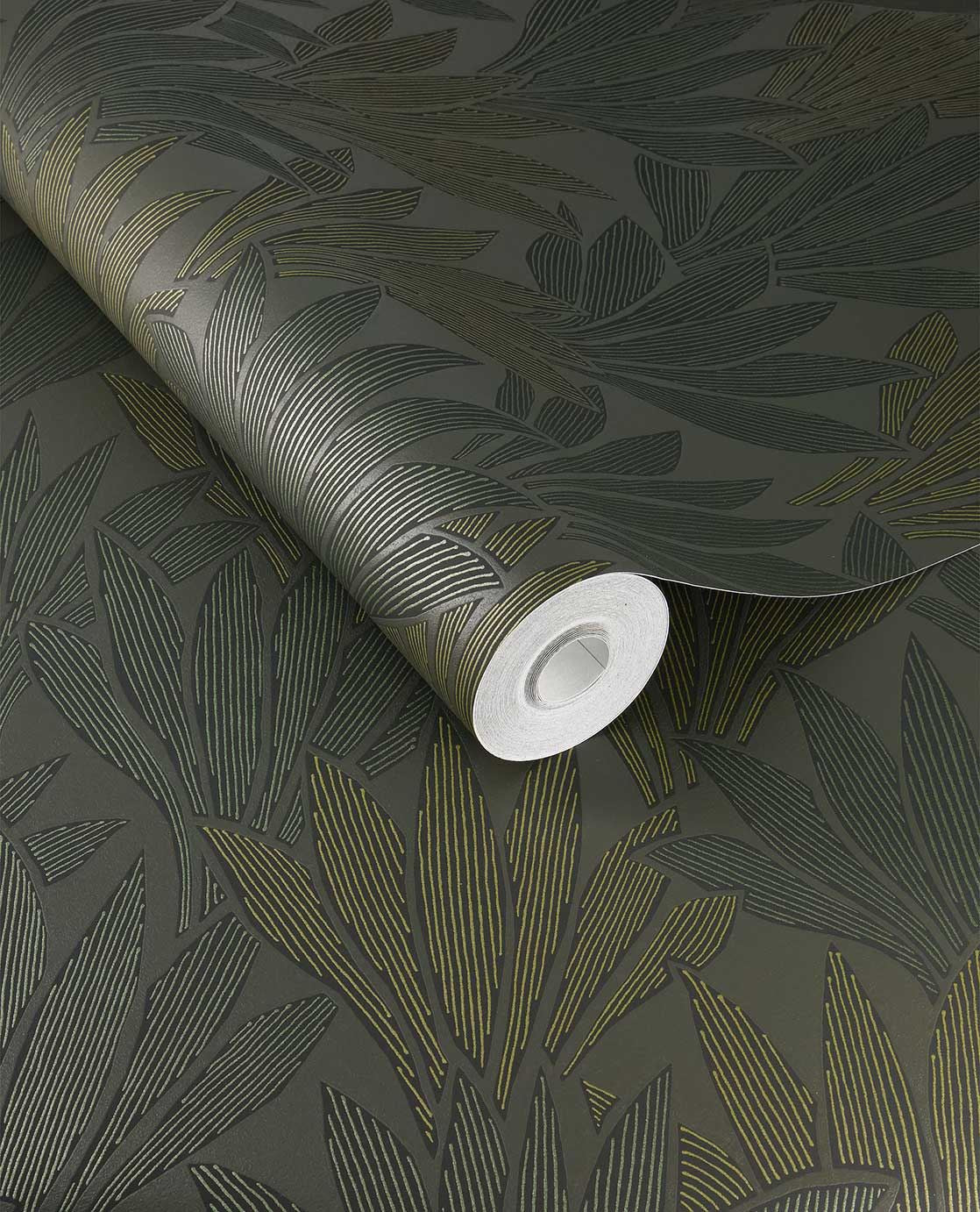 Eijffinger GILDED behang 340152 Groen, Zwart / Grijs, Wit, Goud, Naturel - afbeelding 3