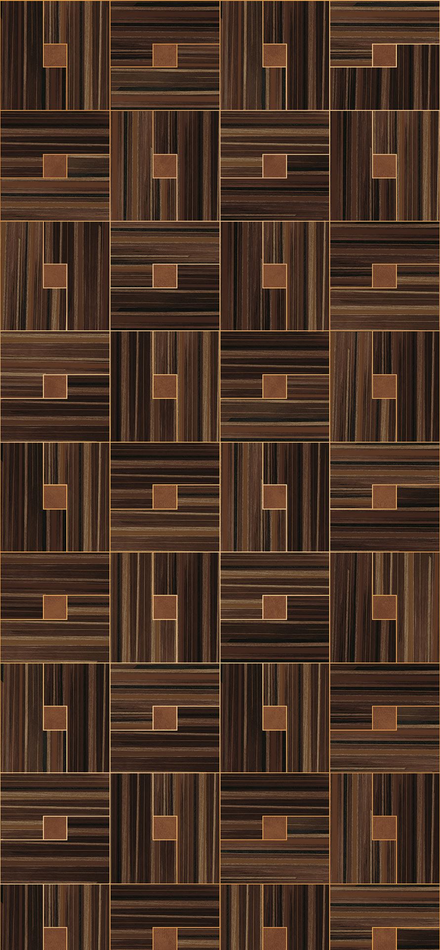 Eijffinger GILDED behang 340183 Naturel, Zwart / Grijs, Rood, Oranje, Metallic - afbeelding 5