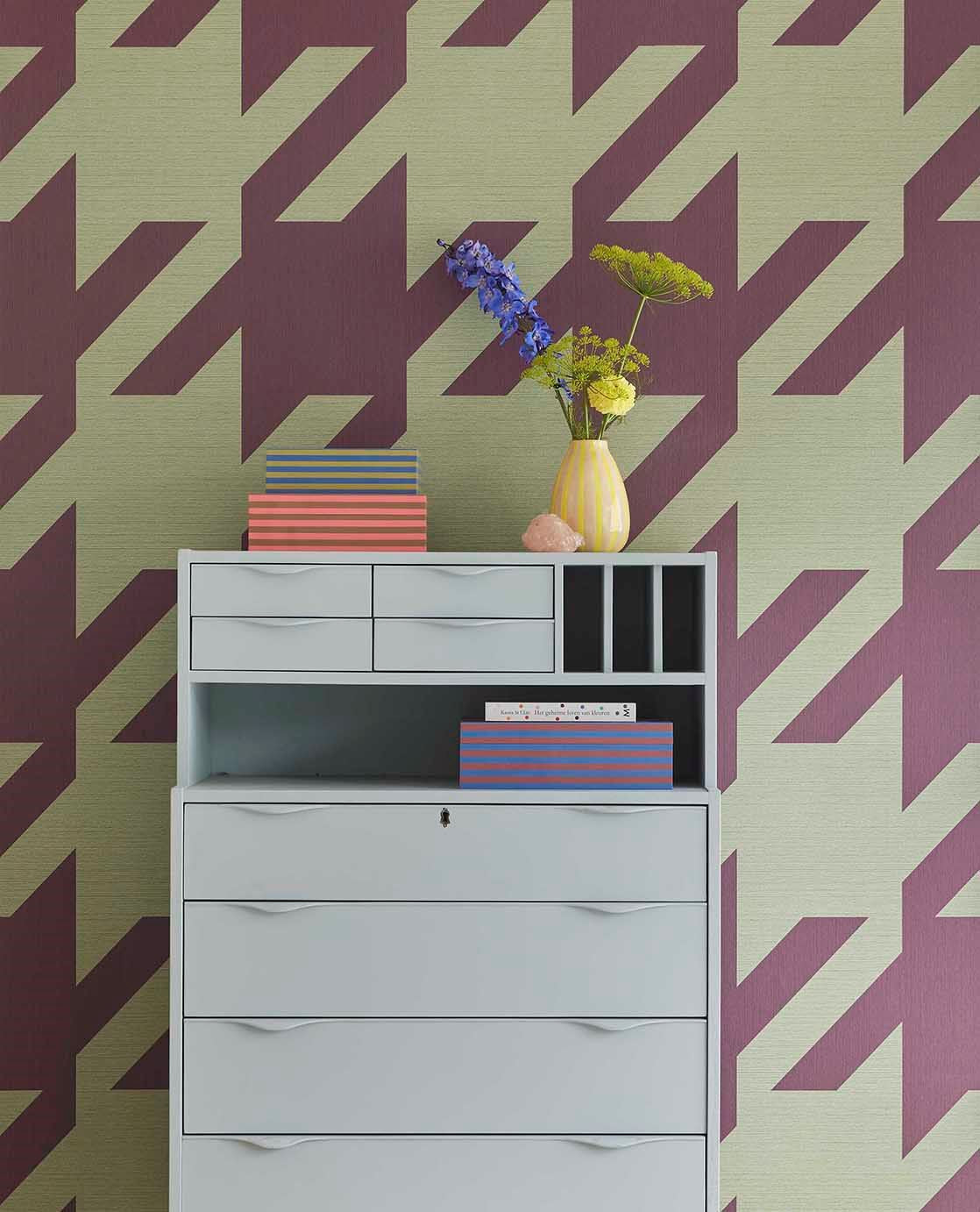 Eijffinger REVIVE behang 333672 Paars, Goud, Zwart / Grijs, Wit, Naturel, Groen, Rood - afbeelding 2