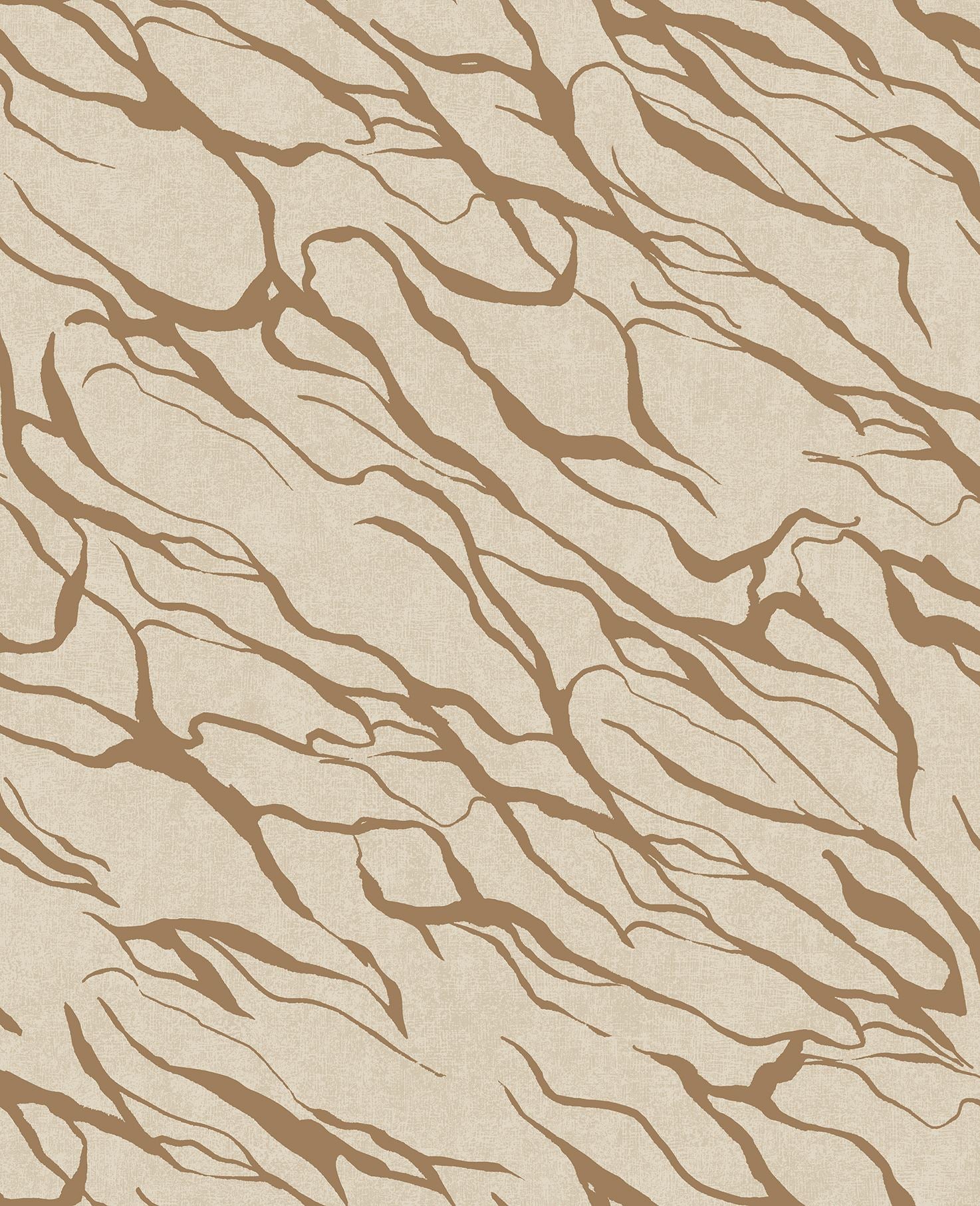 Eijffinger REVIVE behang 333640 Wit, Naturel, Goud, Oranje - afbeelding 3