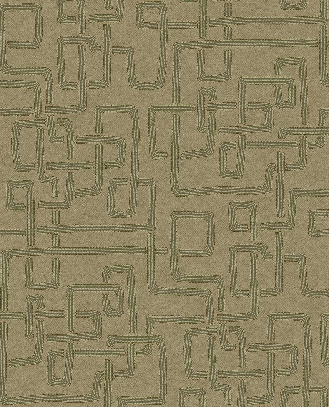 Eijffinger SOLANGE behang 340231 Groen, Goud, Geel - afbeelding 5