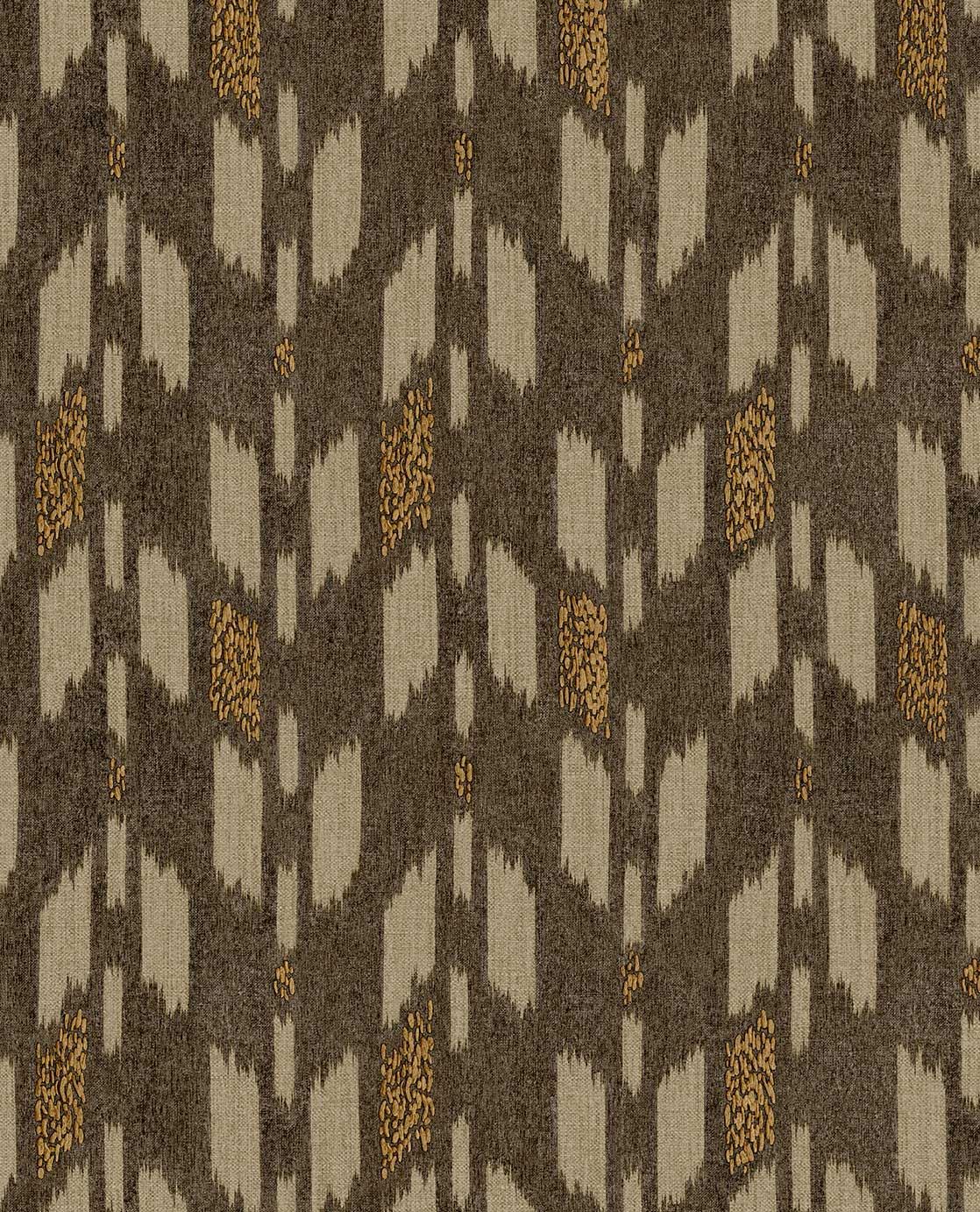 Eijffinger SOLANGE behang 340242 Naturel, Zwart / Grijs, Goud, Oranje - afbeelding 4