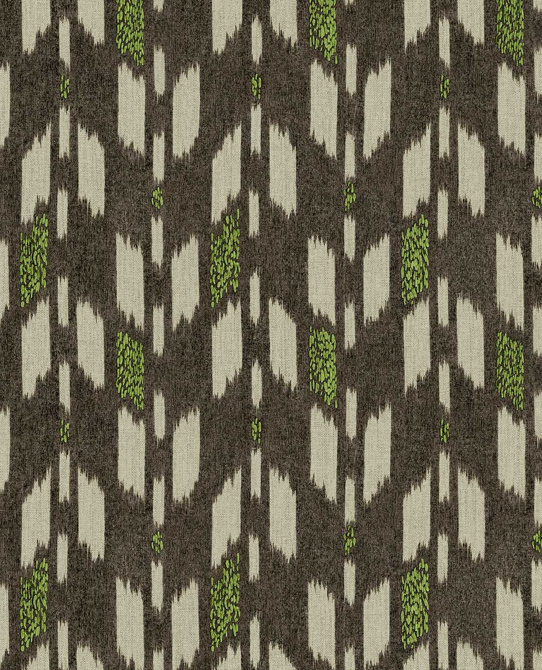 Eijffinger SOLANGE behang 340244 Zwart / Grijs, Naturel, Goud, Geel, Groen, Wit - afbeelding 4