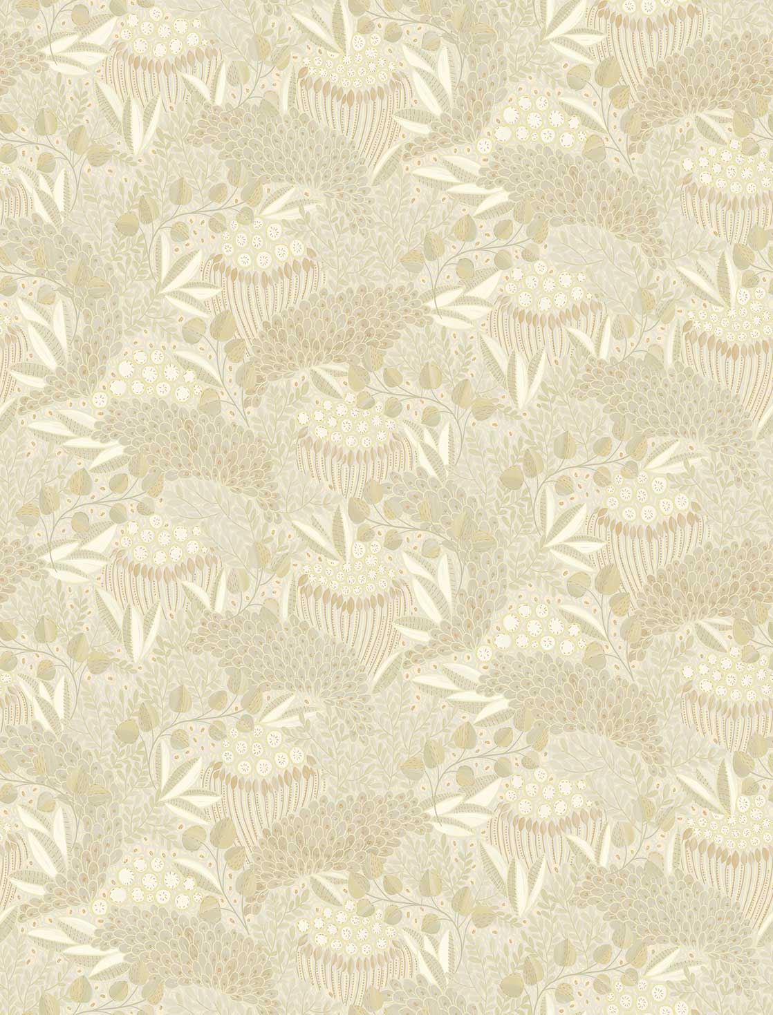 Eijffinger SOLANGE behang 340288 Naturel, Wit, Goud - afbeelding 3