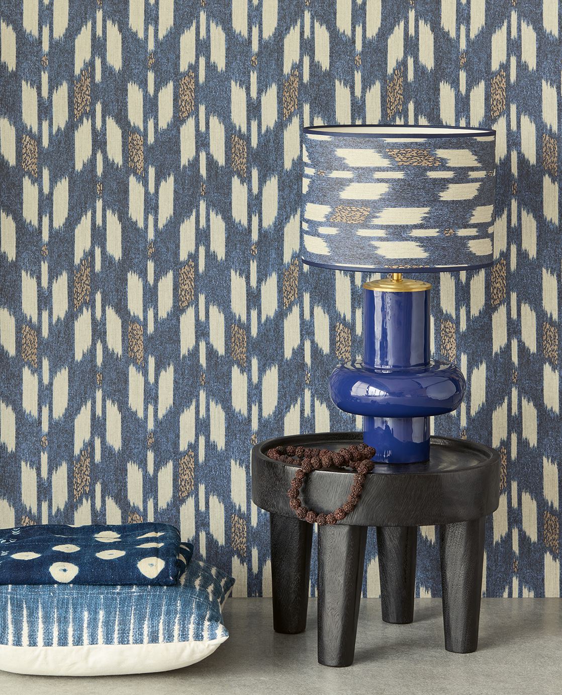 Eijffinger SOLANGE behang 340245 Blauw, Zwart / Grijs, Naturel, Groen - afbeelding 2