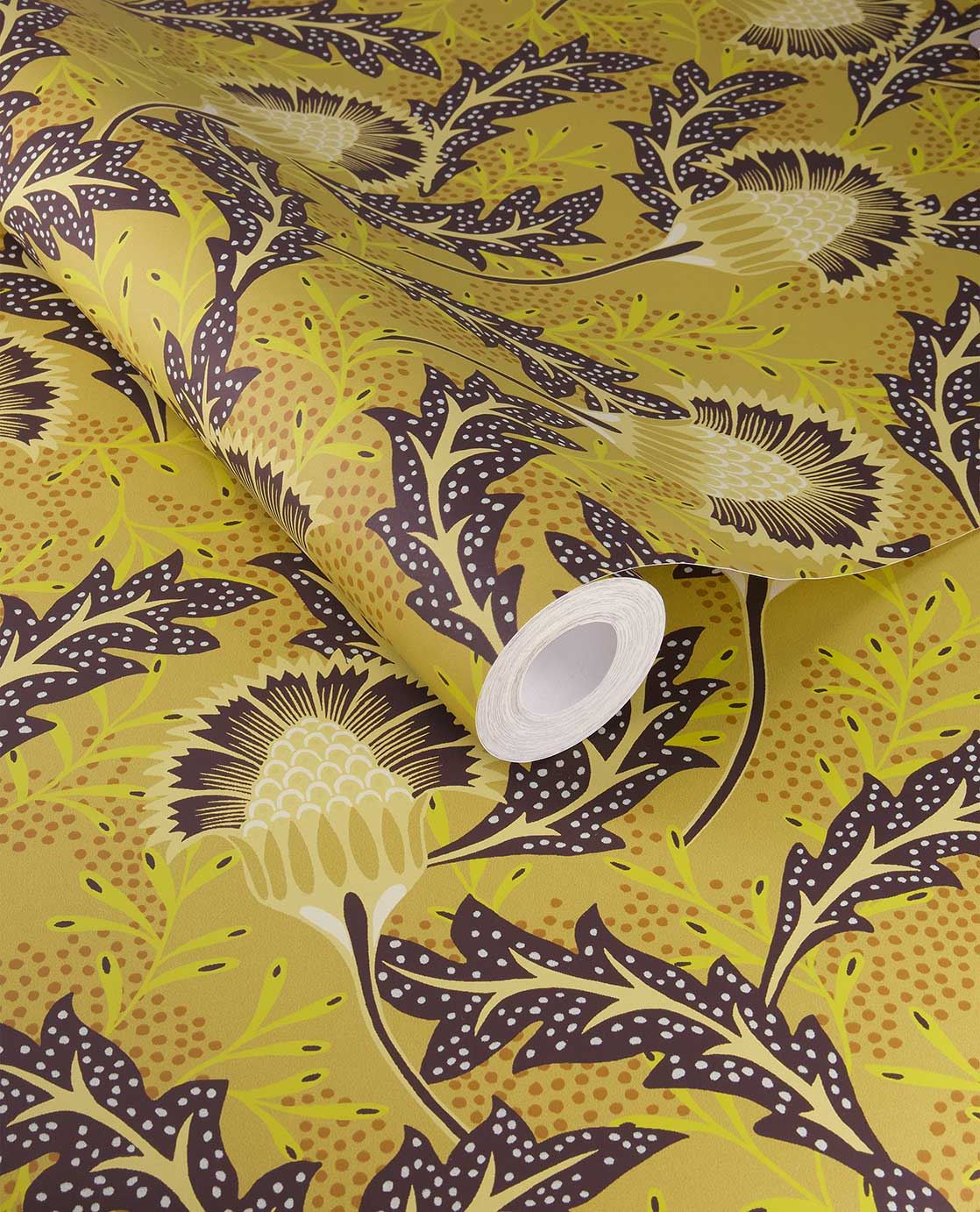 Eijffinger SOLANGE behang 340212 Geel, Goud, Zwart / Grijs, Naturel, Rood, Oranje - afbeelding 5