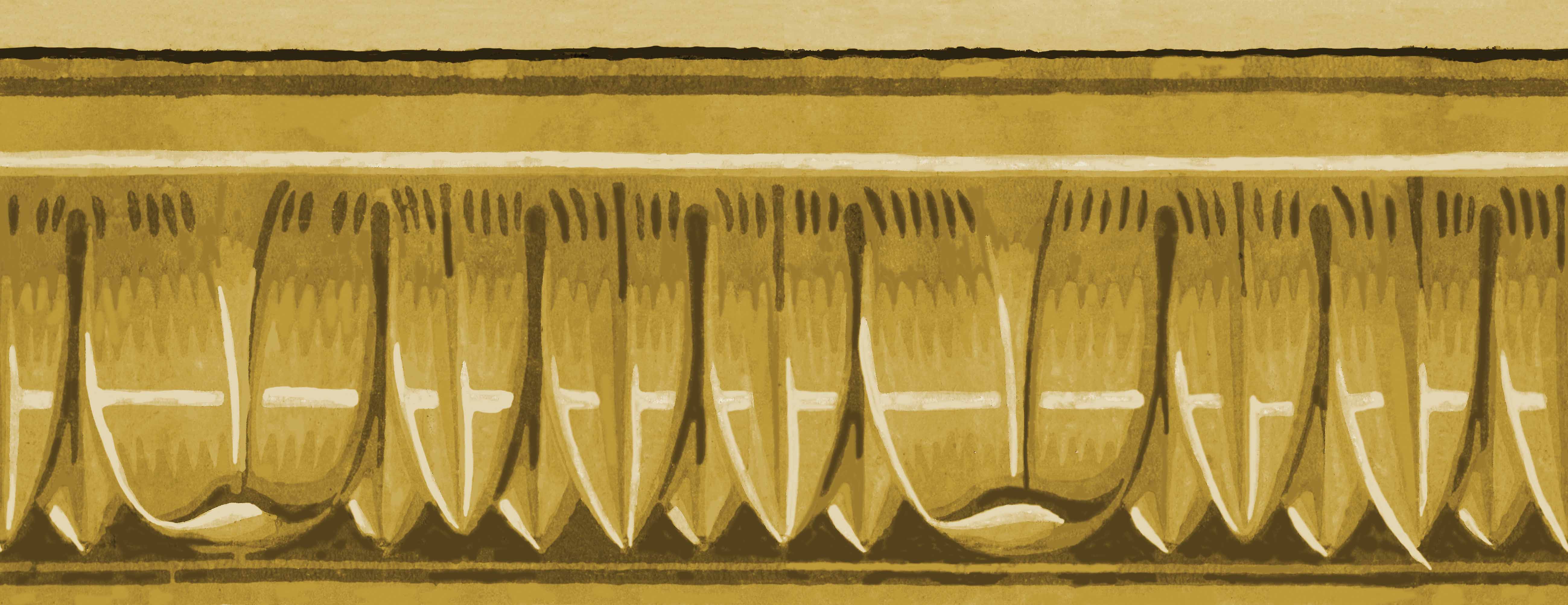 Antoinette Poisson Bordure palmee Fries 108E