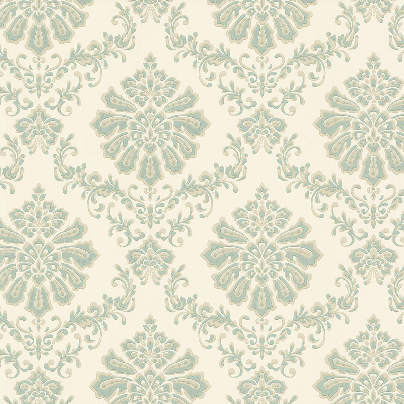 1838 Wallcoverings Broughton Behang 1602-104-02 - Seafoam Green