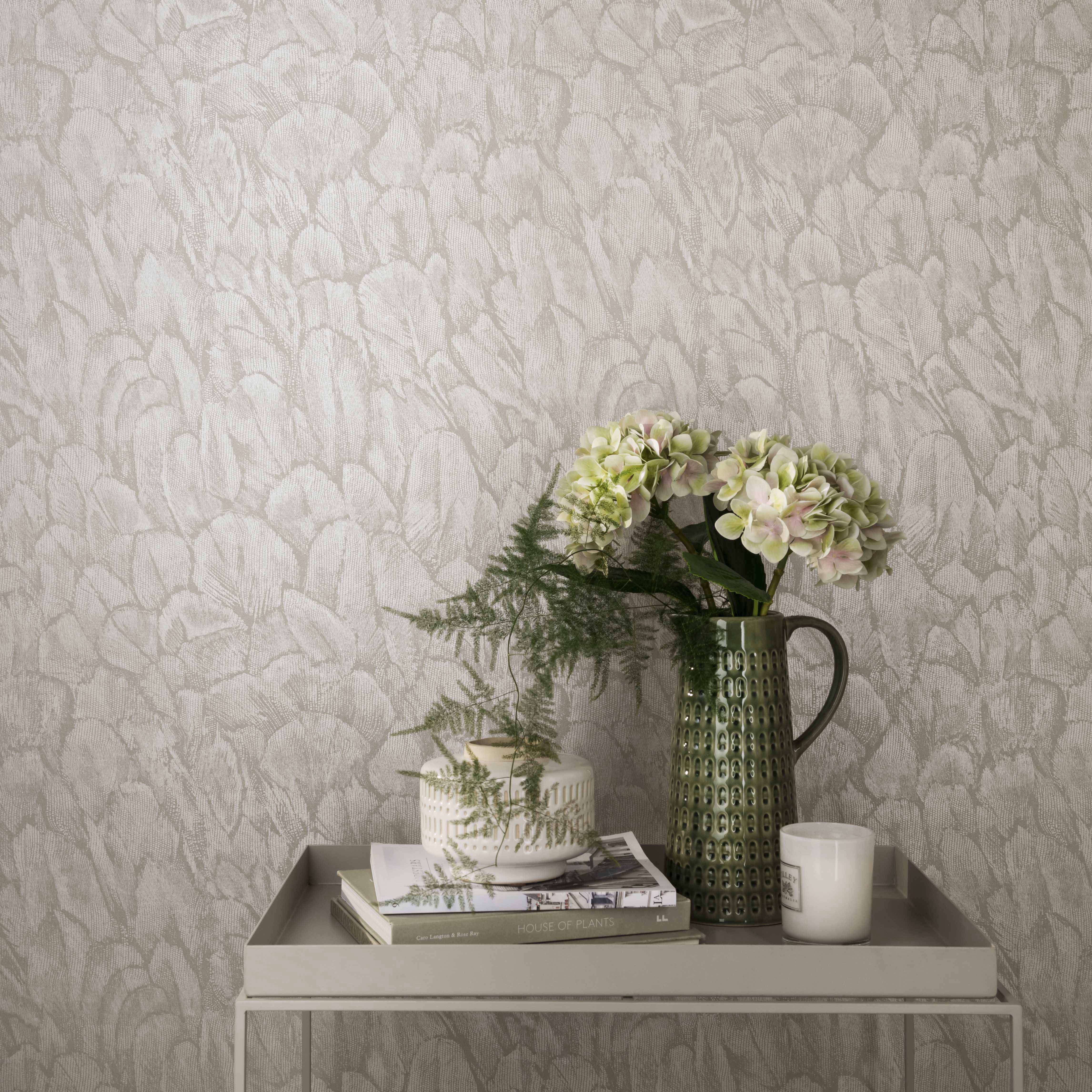 1838 Wallcoverings Tranquil Behang 1804-119-02 - Pearl Cream