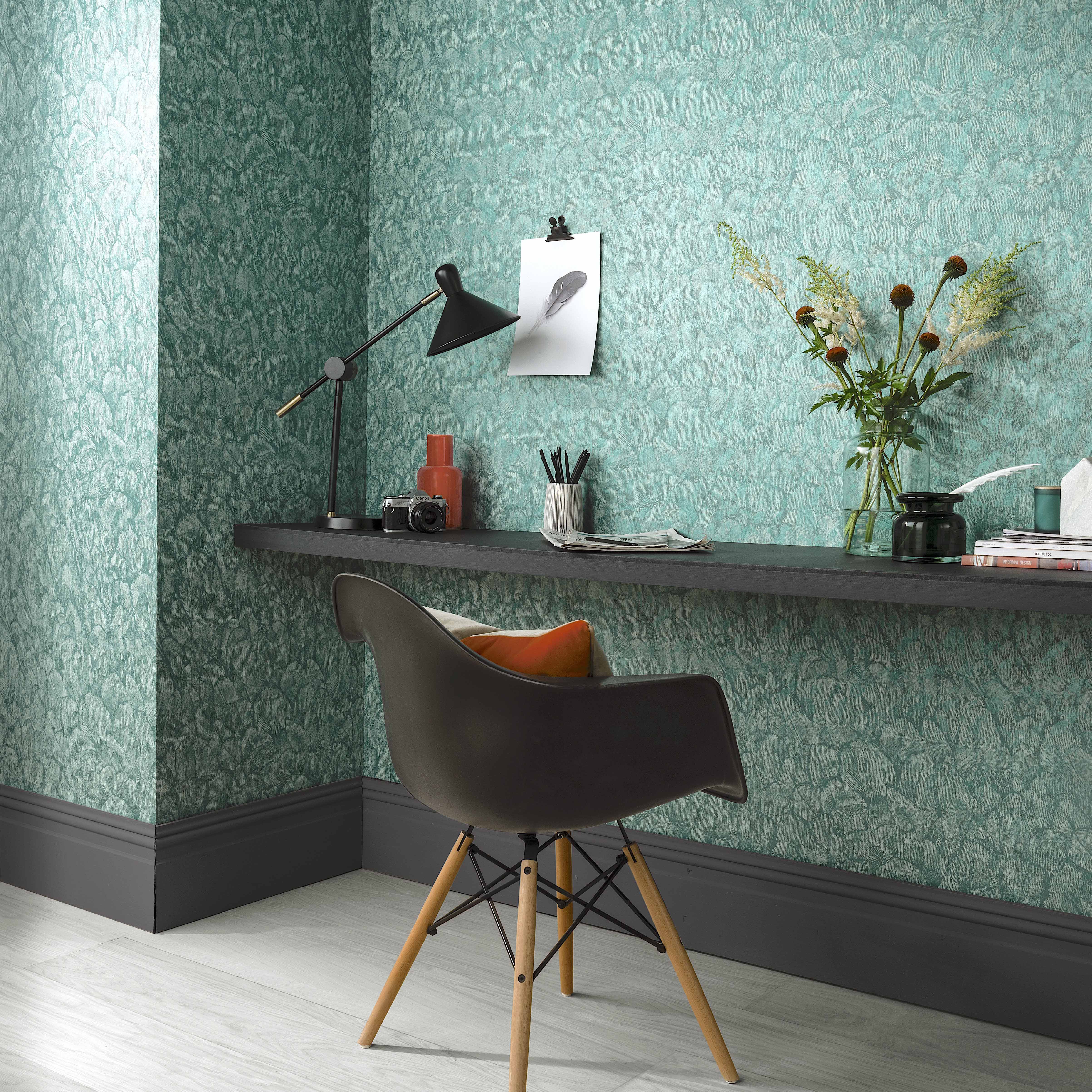 1838 Wallcoverings Tranquil Behang 1804-119-03 - Seafoam Green