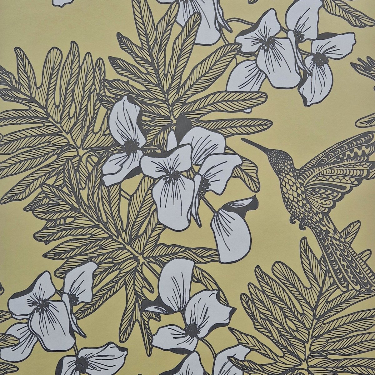 1838 Wallcoverings Aurora Hummingbird Behang 1804-117-01 - LAB COLOUR THE WORLD