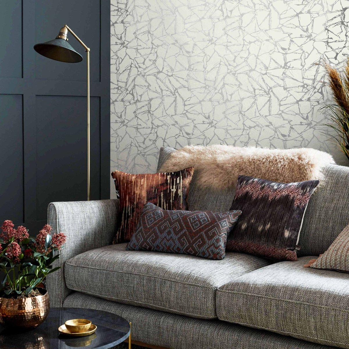 1838 Wallcoverings Camellia Glaze Behang 1703-111-05 - LAB COLOUR THE WORLD
