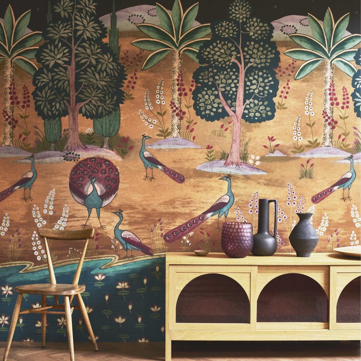 1838 Wallcoverings Garland of Ragini Behang 2412-183-02 - LAB COLOUR THE WORLD