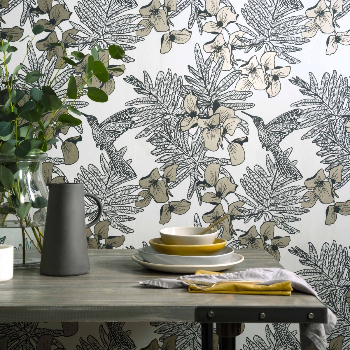 1838 Wallcoverings Hummingbird Behang 1804-117-06 - LAB COLOUR THE WORLD