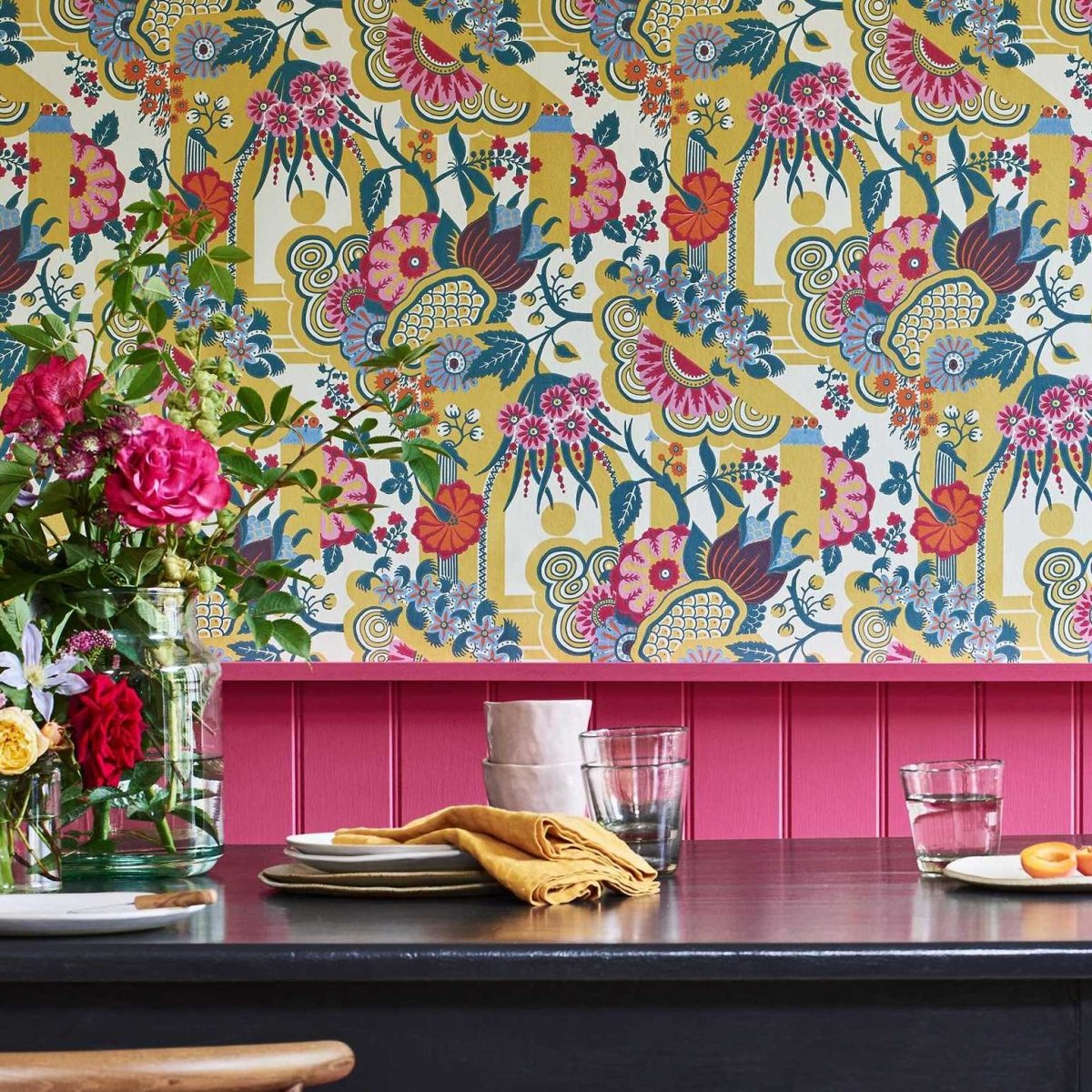 1838 Wallcoverings V&A Decorative Papers II Pineapple Garden Behang 2412-175-01 - LAB COLOUR THE WORLD