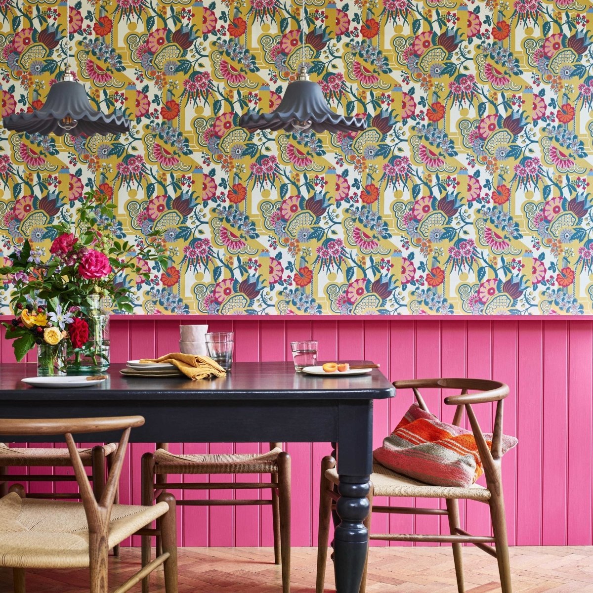 1838 Wallcoverings V&A Decorative Papers II Pineapple Garden Behang 2412-175-01 - LAB COLOUR THE WORLD