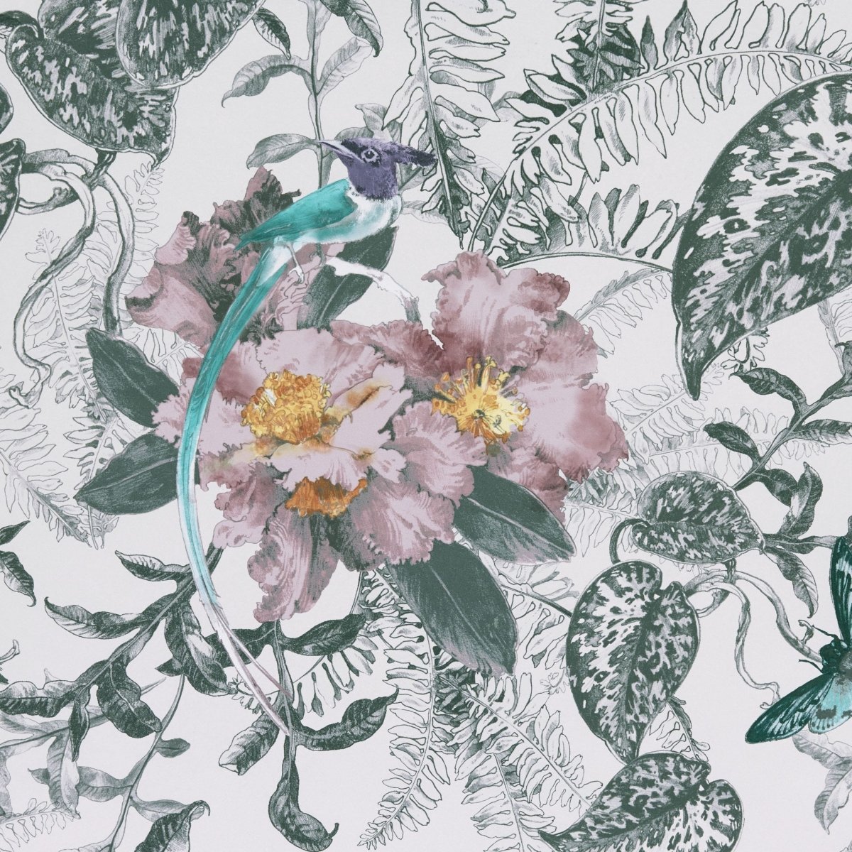 1838 Wallcoverings Willow Hedgerow Chamomile Behang 2008-144-05 - LAB COLOUR THE WORLD