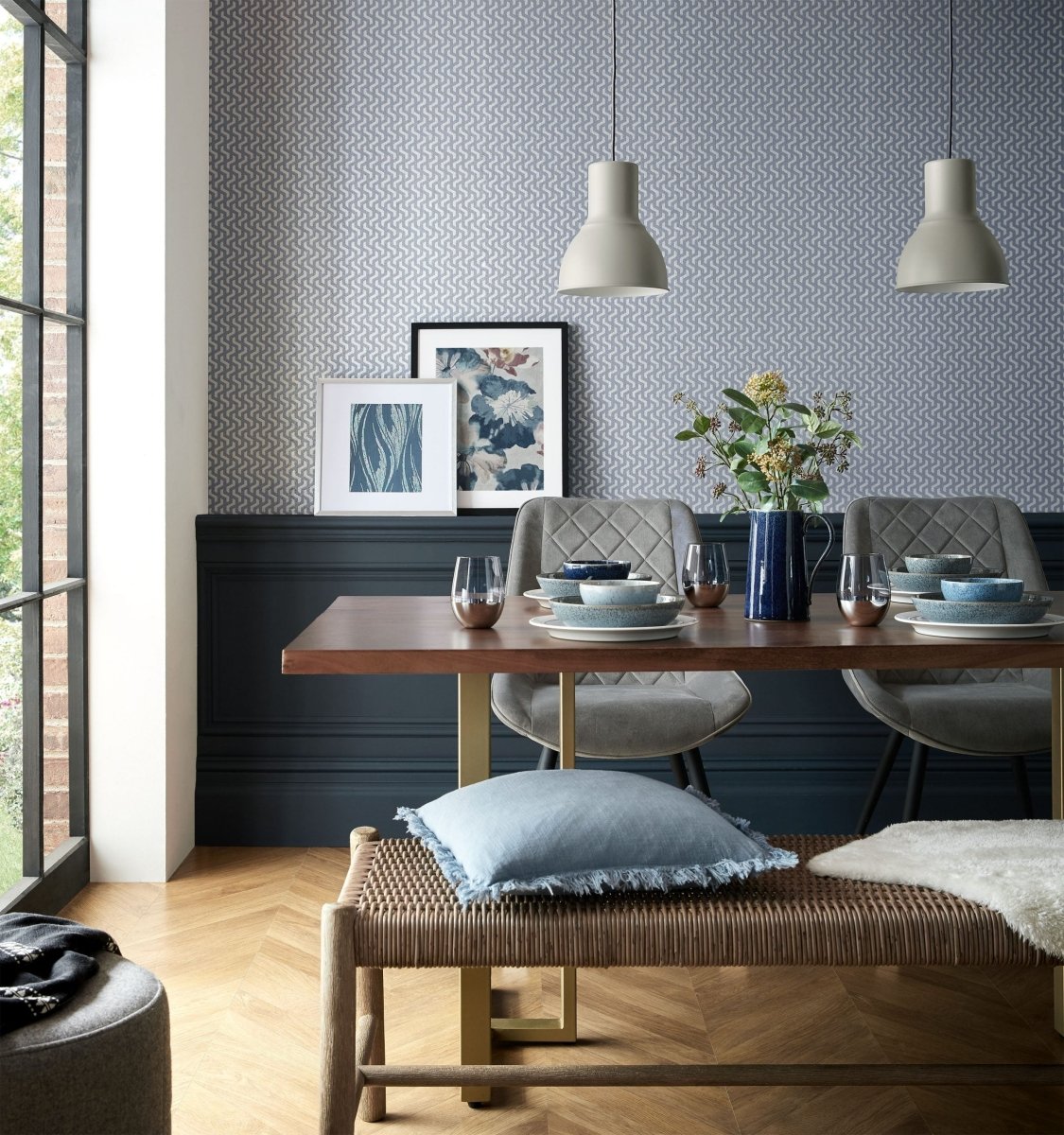 1838 Wallcoverings Willow Rattan Behang 2008-147-03 - LAB COLOUR THE WORLD