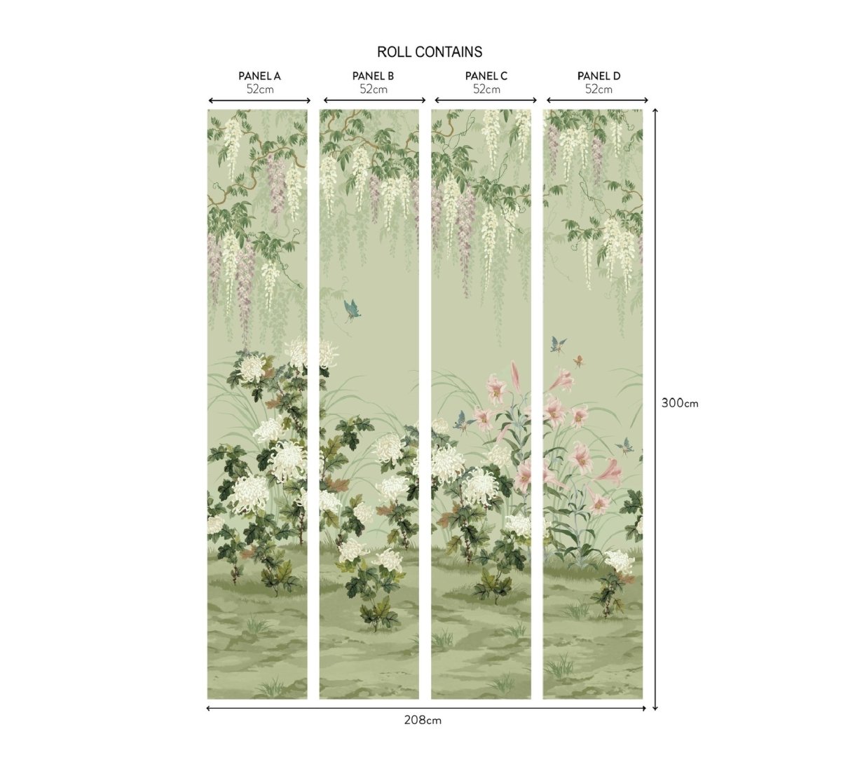 1838 Wallcoverings Wisteria Bloom Behang 2513-191-03 - LAB COLOUR THE WORLD