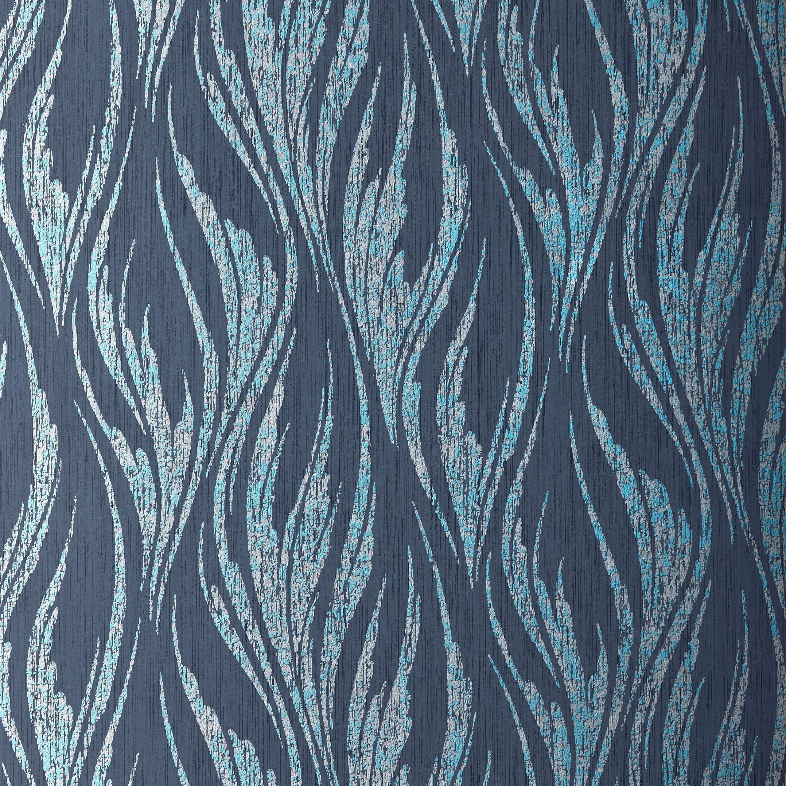 1838 Wallcoverings Ripple Behang 2008-146-03 - Blue Dusk