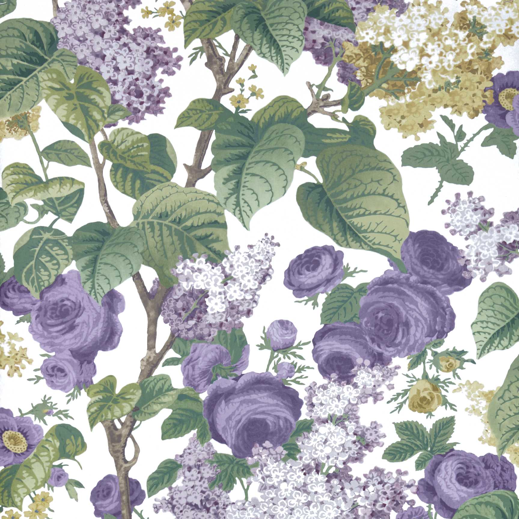 1838 Wallcoverings Floribunda Behang 2311-168-01 - Lavender Dream Lilac