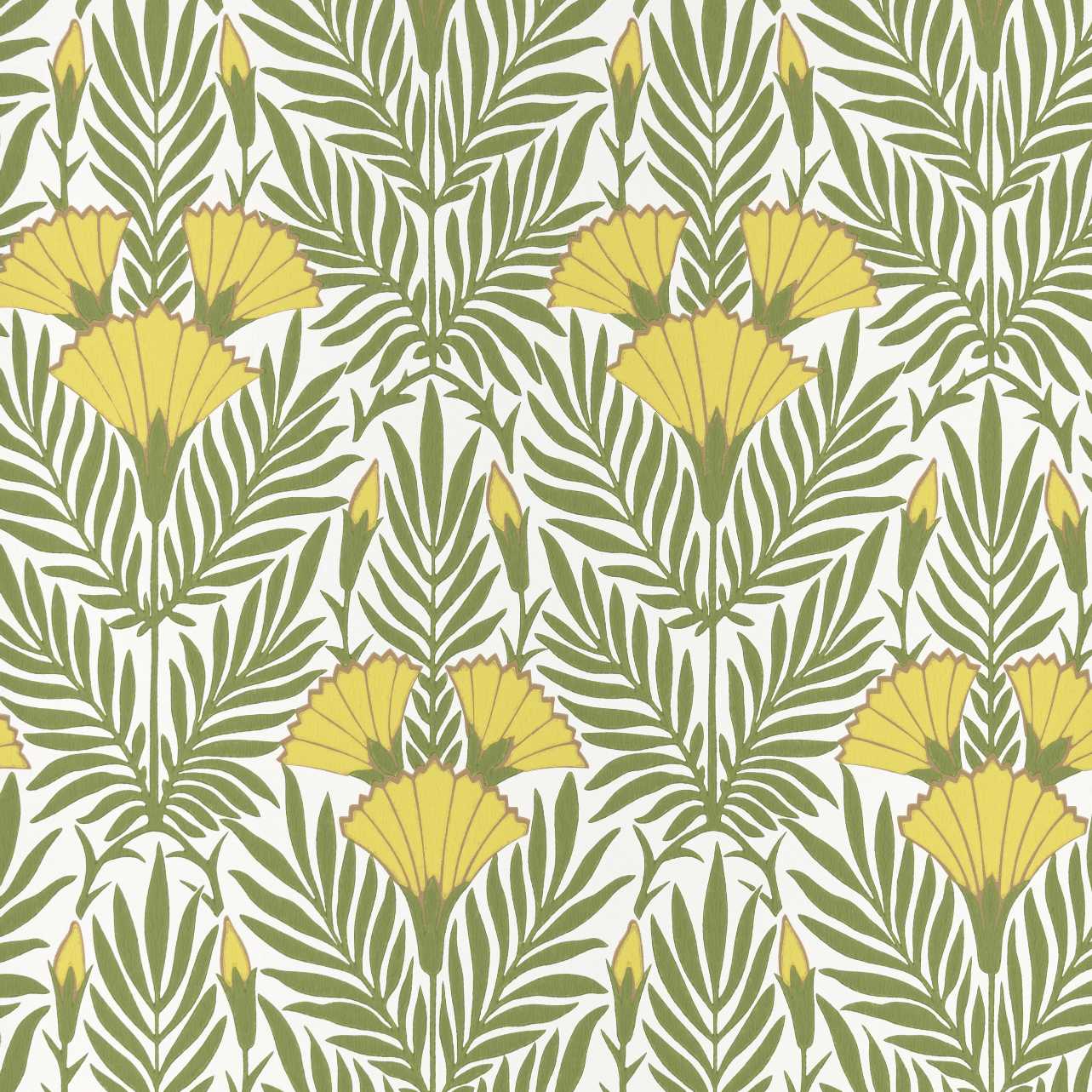 1838 Wallcoverings Floral Fanfare Behang 2311-171-01 - Vivid Yellow