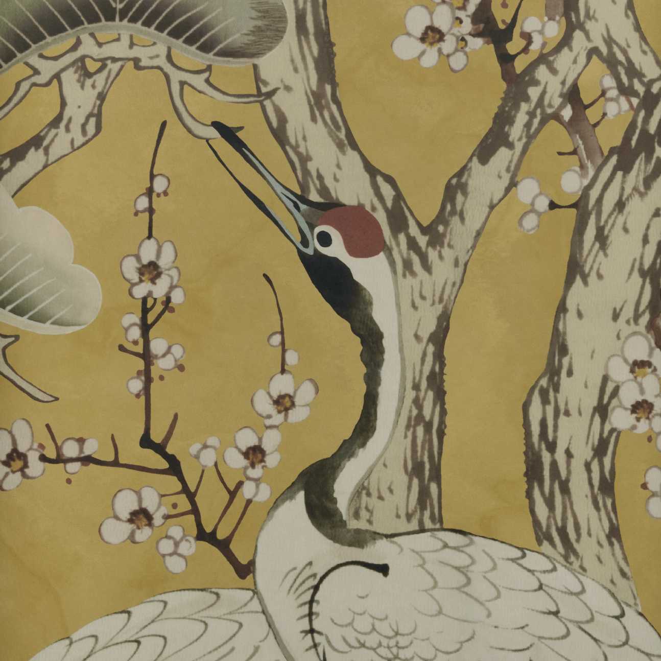 1838 Wallcoverings Kyoto Blossom Behang 2311-174-02 - Golden Yellow