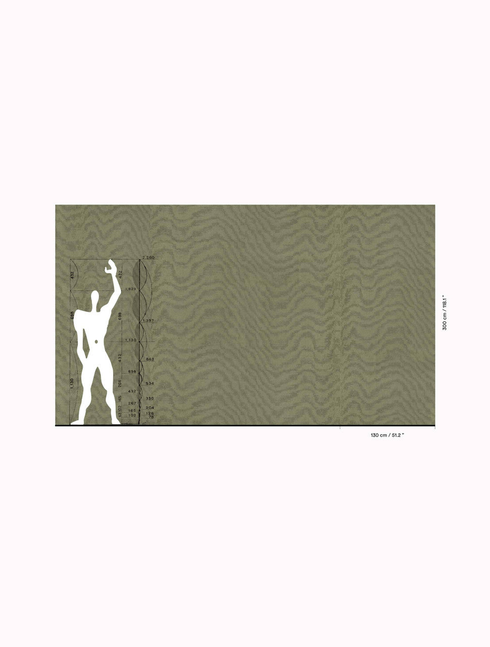 Dedar Moiré Chanvre Behang 02D2400200005 - LAB COLOUR THE WORLD