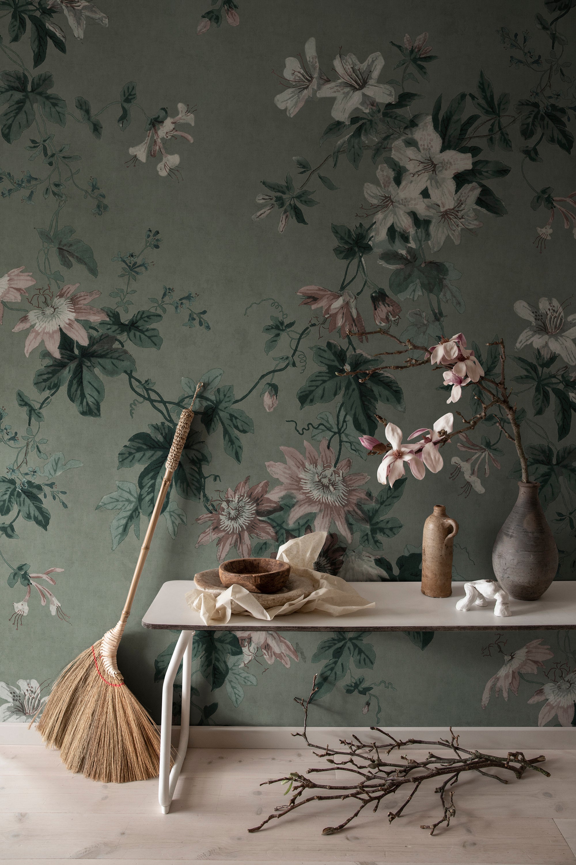 Sandberg Faded Passion Behang 623-26 - Sage Green