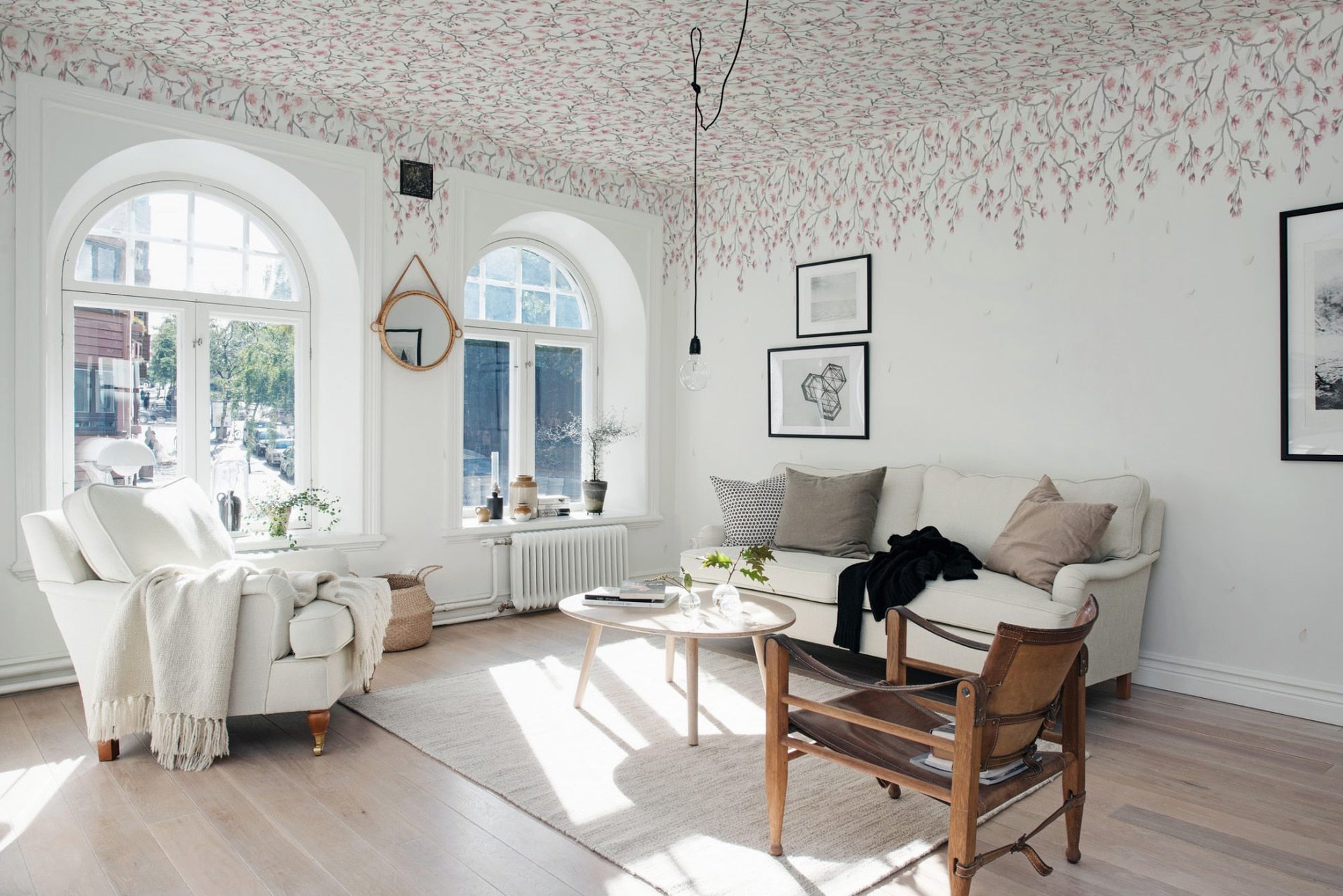 Sandberg Sakura Mural Behang 627-03 - Pink