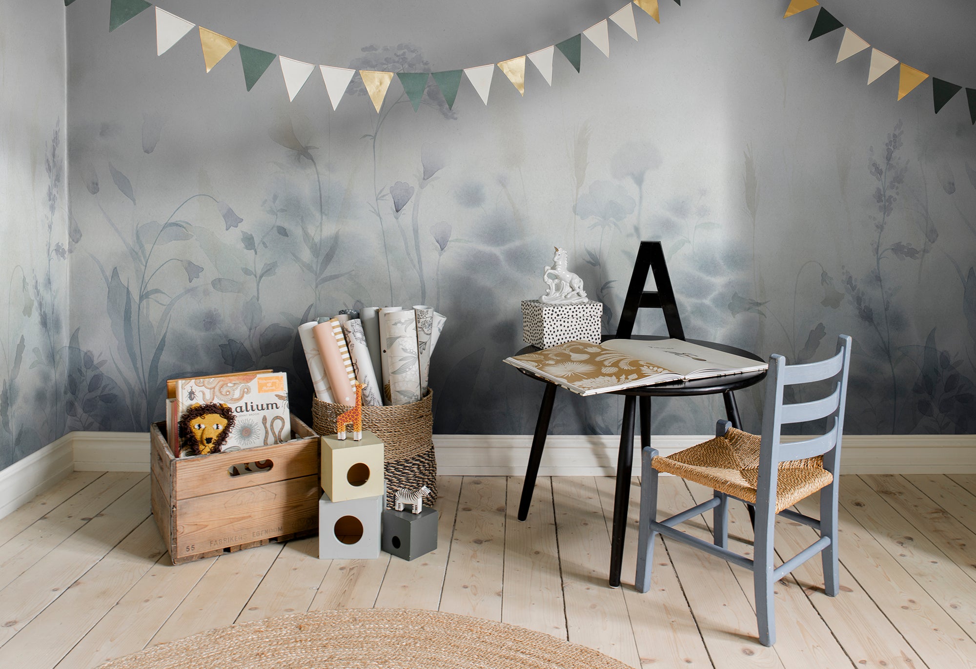 Sandberg Vilda Behang 662-26 - Misty Blue