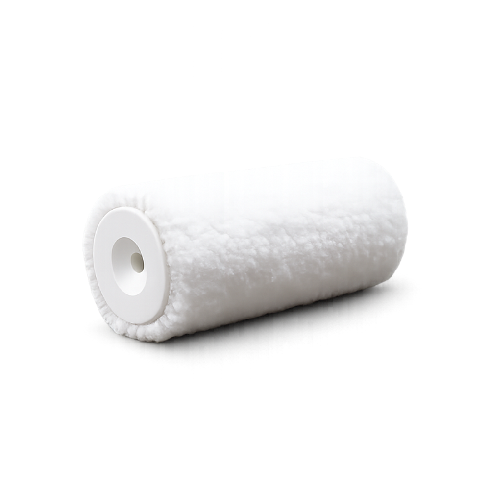 Wall paint roller medium coat green