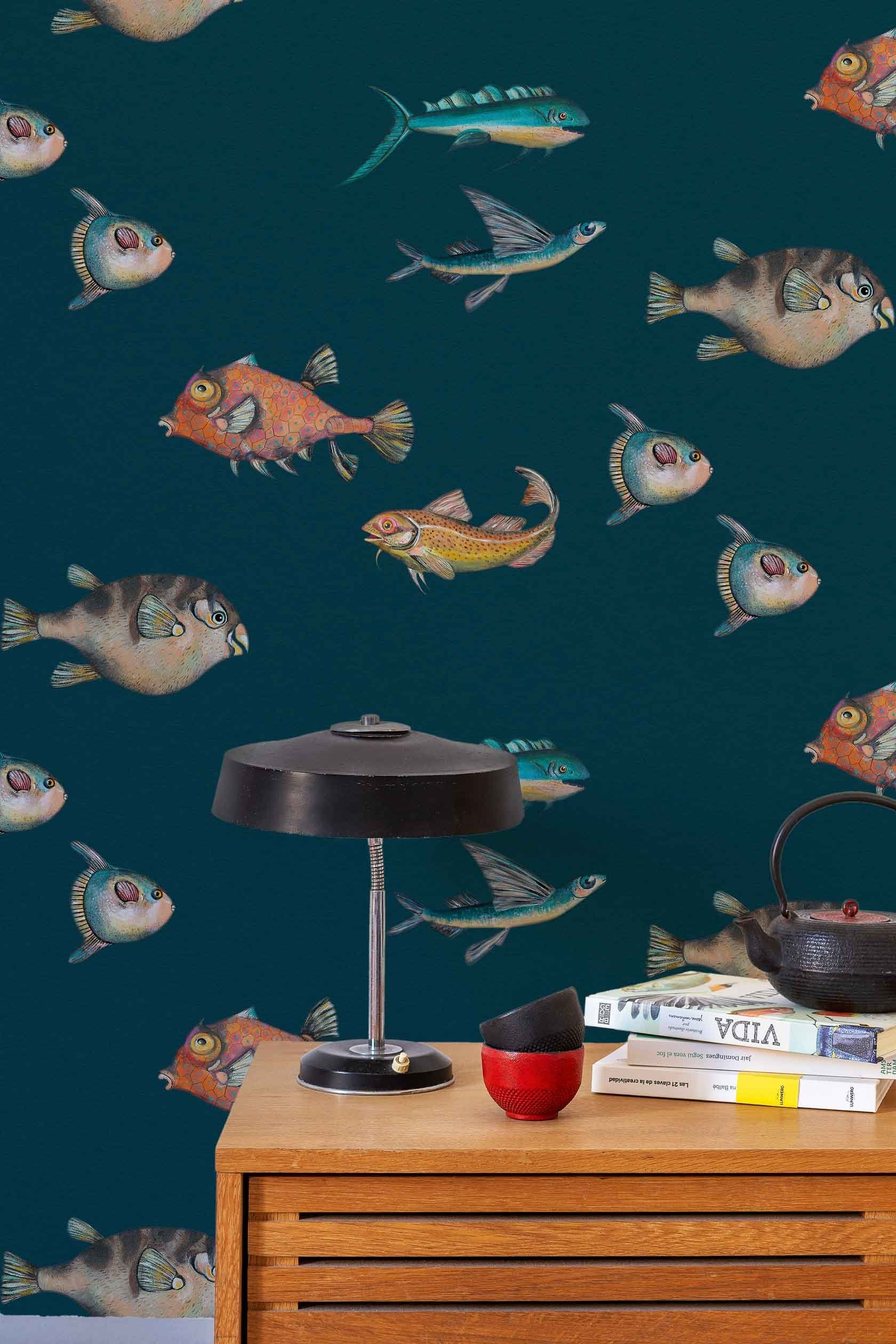 Coordonné 40th Anniversary Peces Santamans behang 8000044 sfeer afbeelding 2