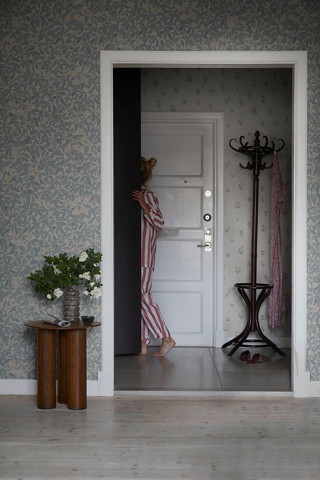 Sandberg Linnea Behang 838-36 - Misty Blue