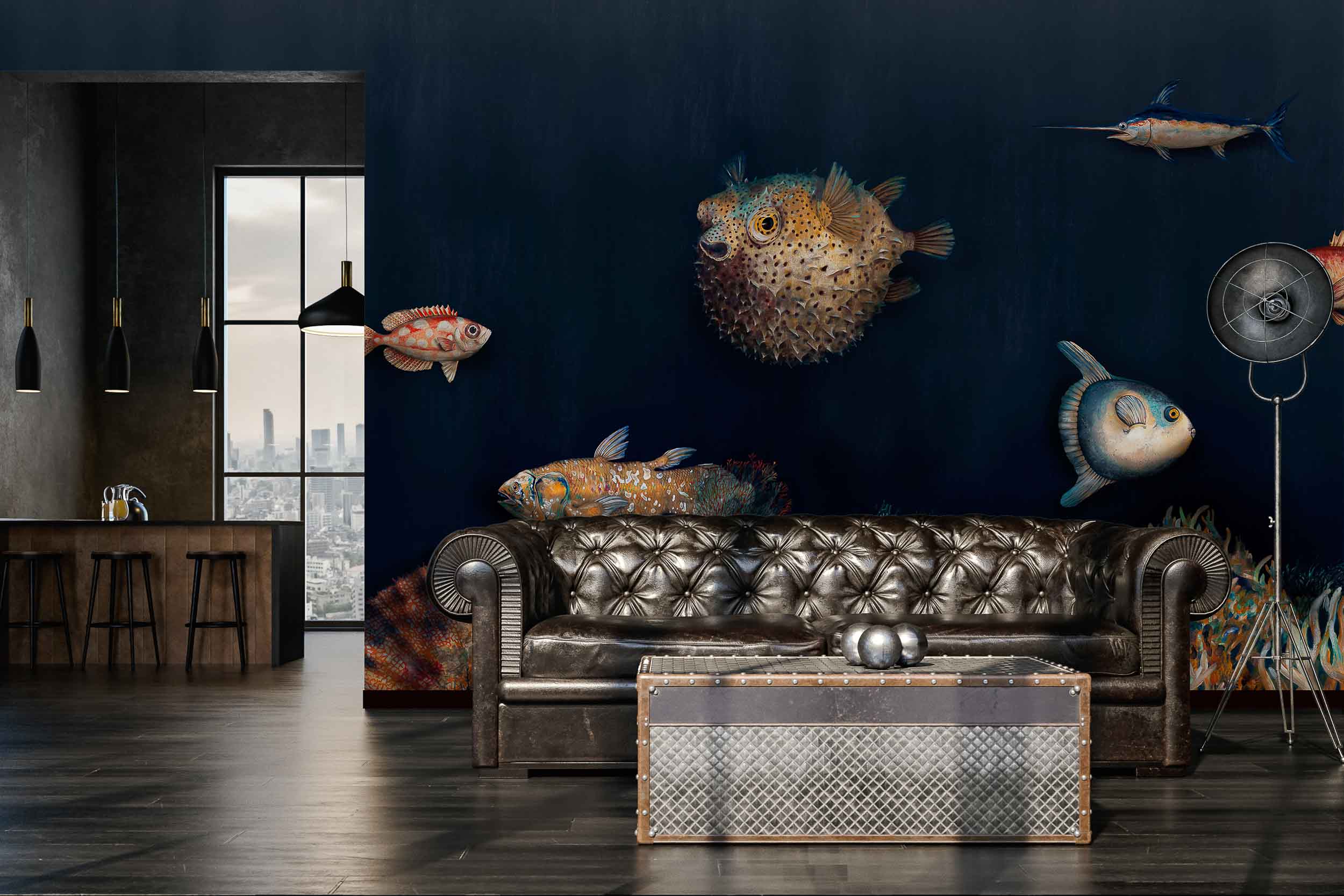 Coordonné Naturae Deep Ocean behang 9500501 sfeer afbeelding 7