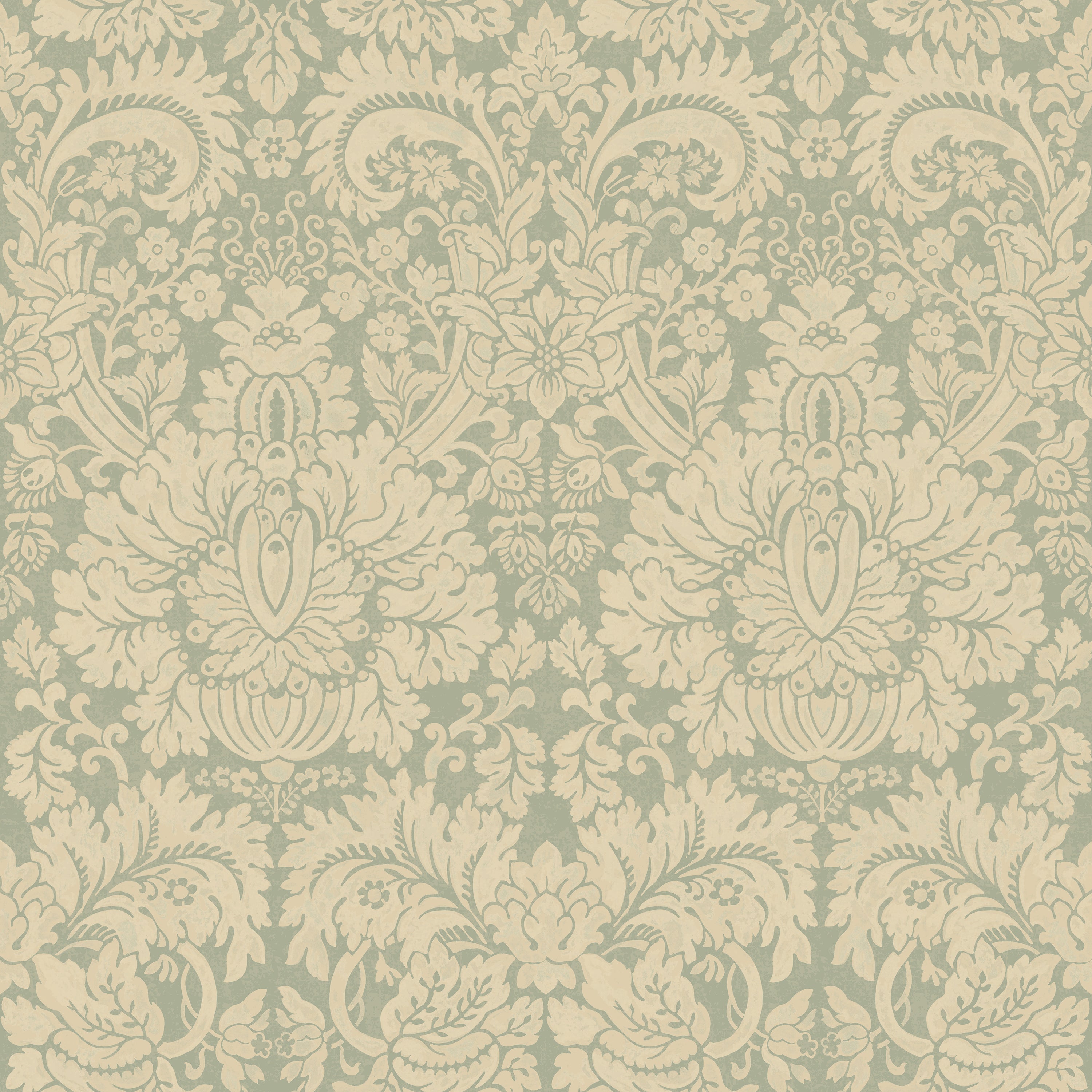 GP & J Baker Queen's Damask Behang BW45146/2