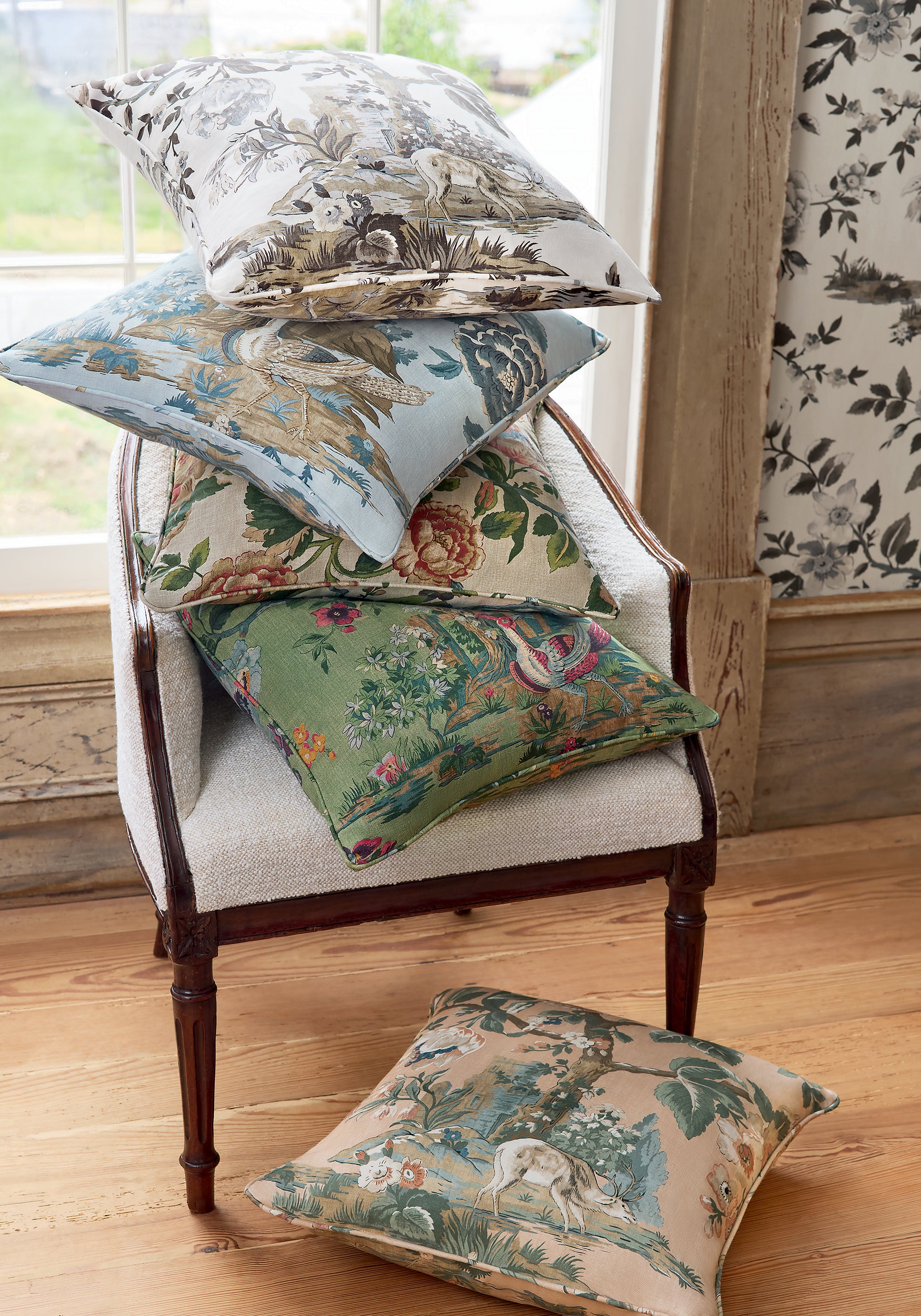 Thibaut Boxwood Forest Lodge Behang TWW10540 - sfeerbeeld