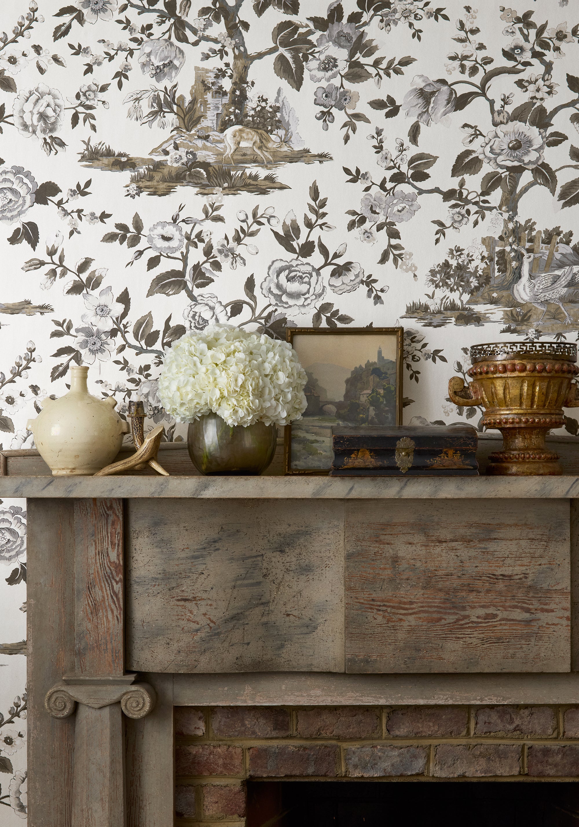 Thibaut Boxwood Forest Lodge Behang TWW10540 - sfeerbeeld