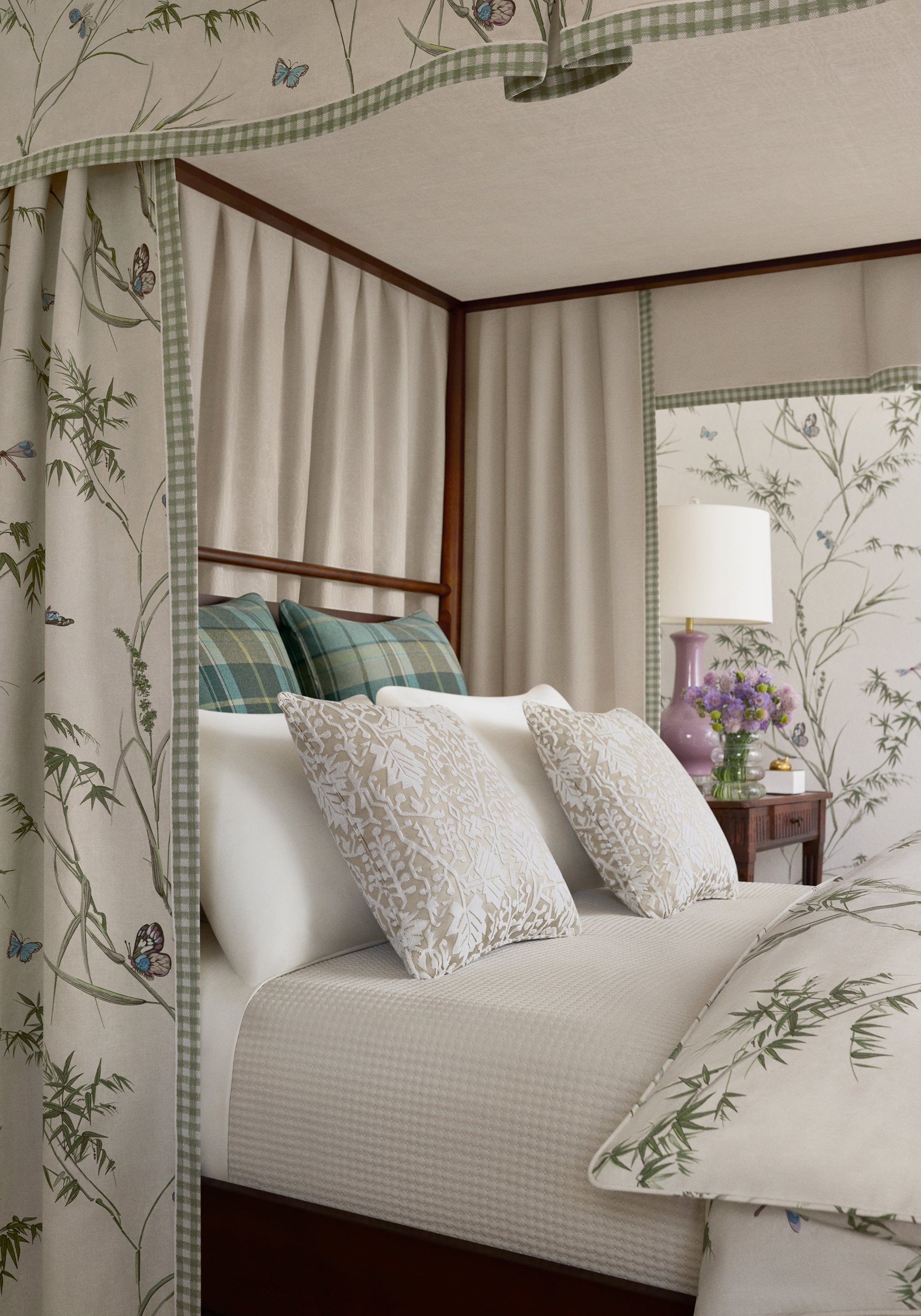 Thibaut Boxwood Virginia Behang T10526 - sfeerbeeld
