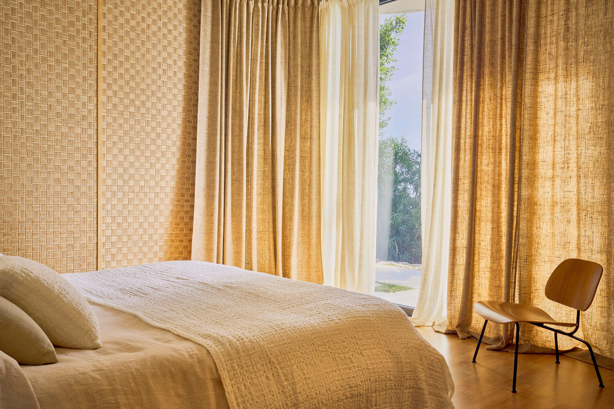 CMO Paris Damier Behang WAB 12 - Naturel