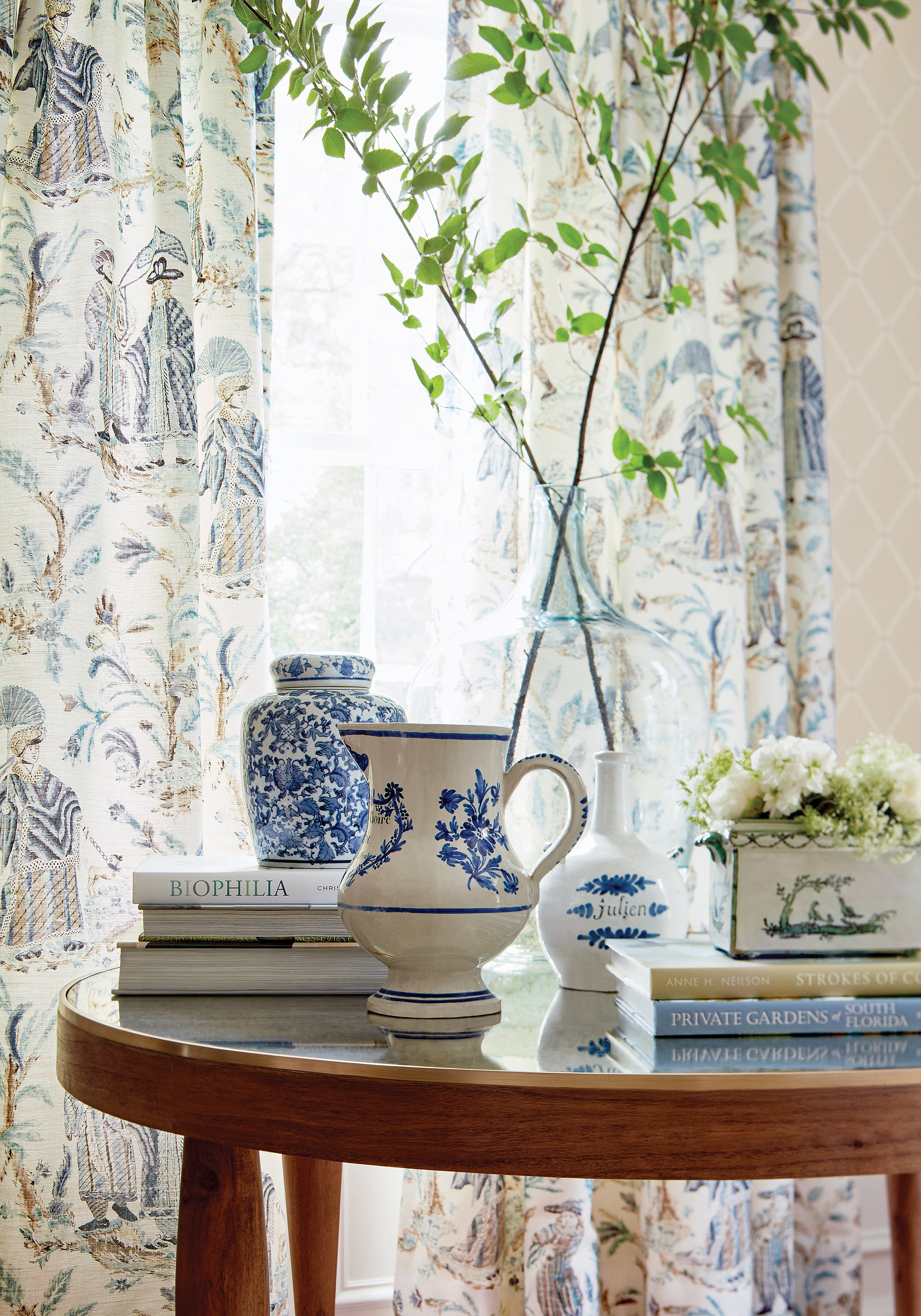Thibaut Chestnut Hill Pompton Trellis Behang T72632 - sfeerbeeld