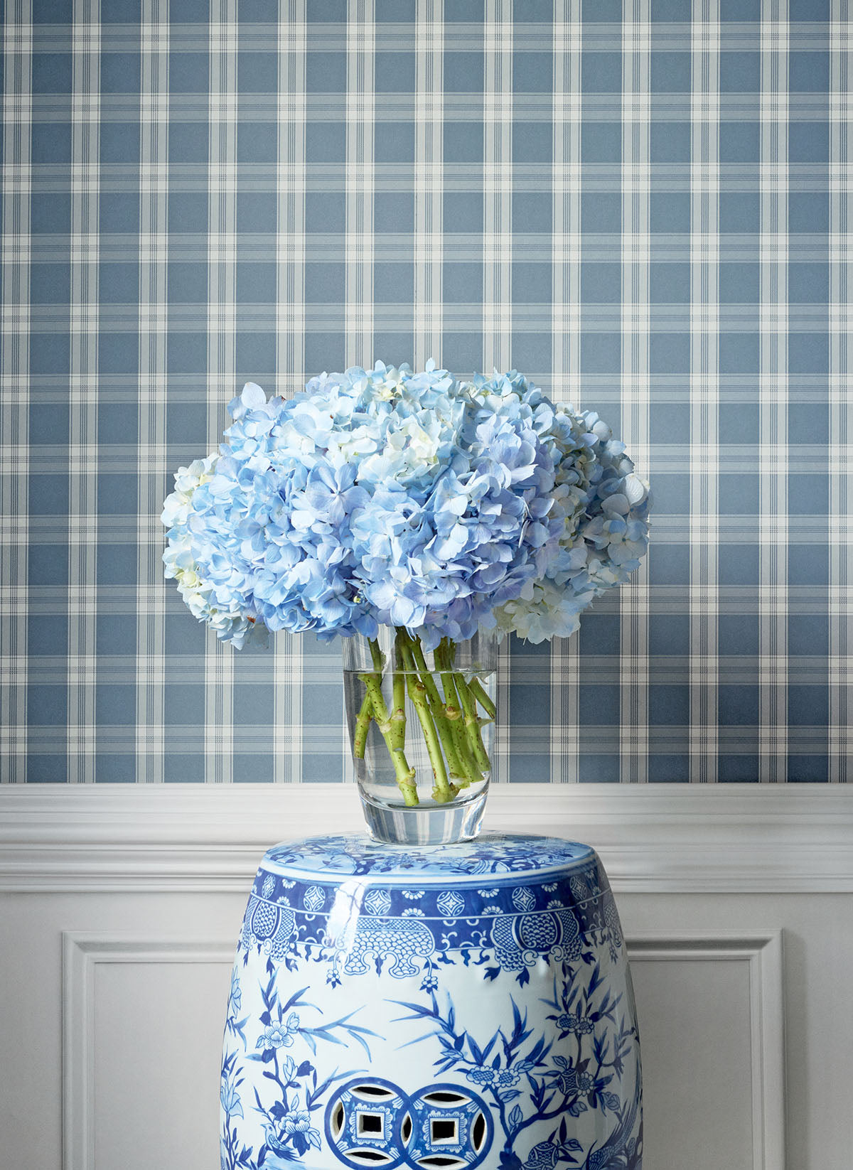 Anna French Payton Check Behang AT10708 - sfeerbeeld