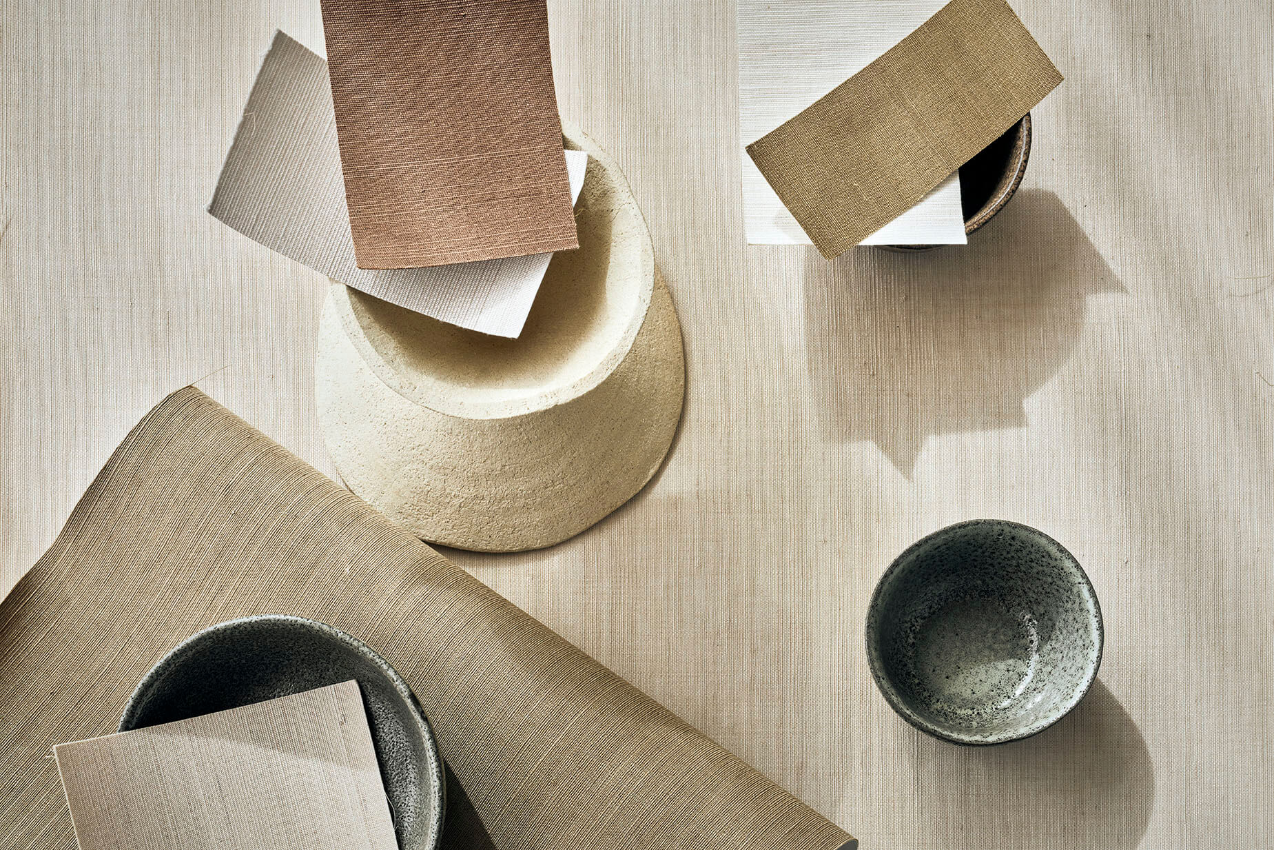 CMO Paris Abaca Lin Behang WAB 15 - Mastic
